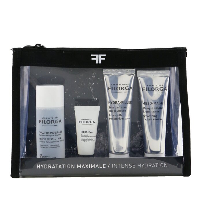 Set De Hidratación Intensa Filorga Micellar Solution 50 Ml + Hydra - 4 Unidades - Venta Internacional.