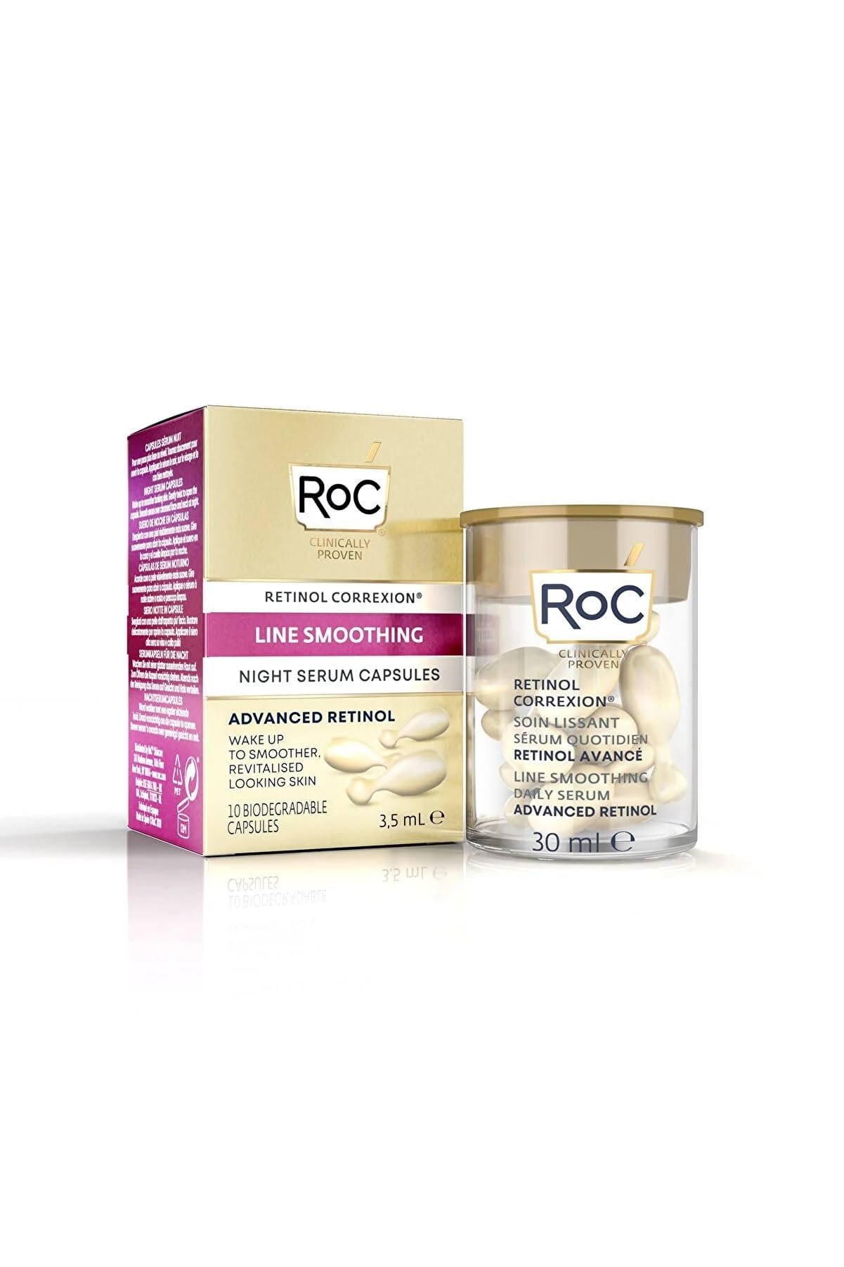 Foto 2 pulgar | Cápsulas De Sérum Nocturno Roc Retinol Correxion Line Suavizan - Venta Internacional.