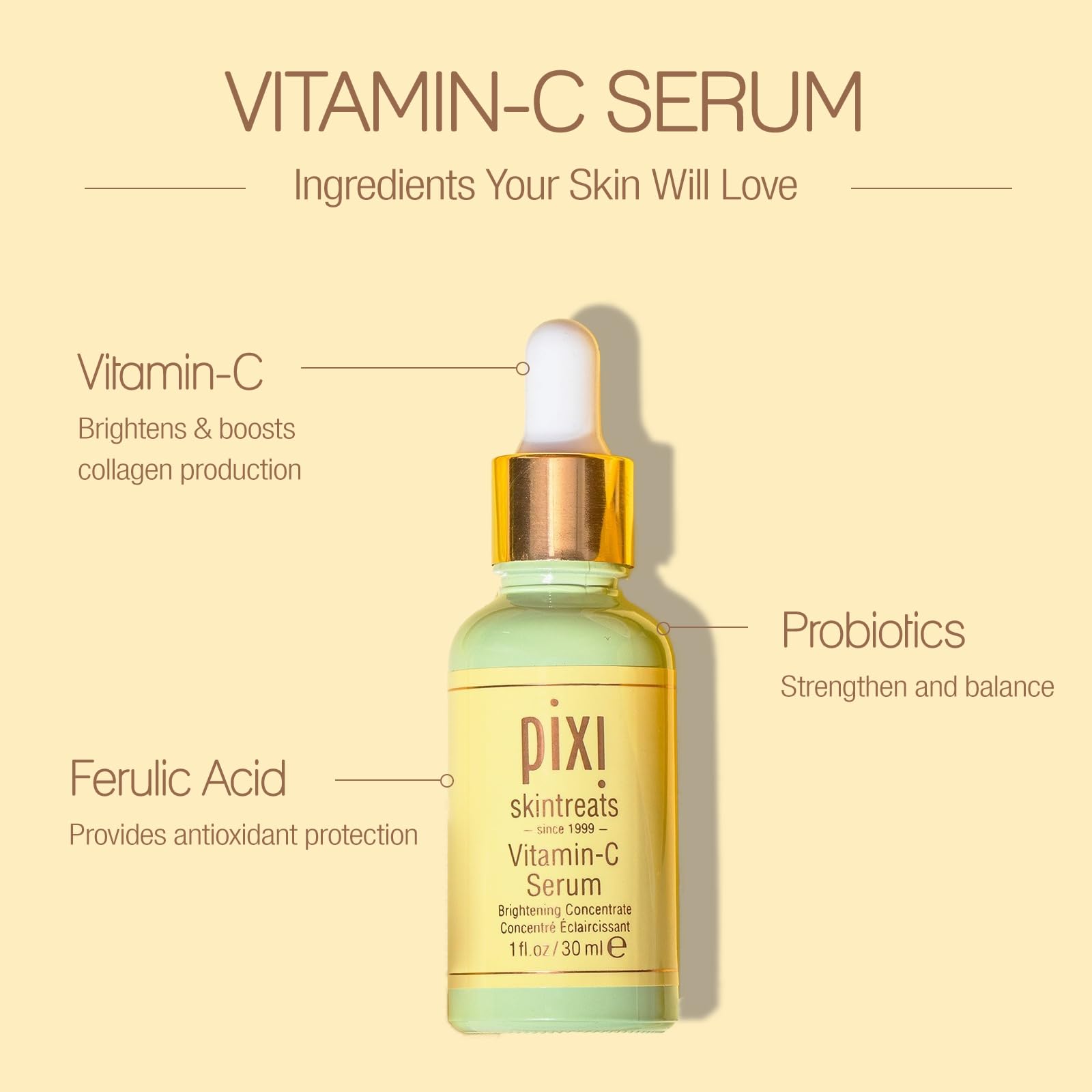 Foto 4 pulgar | Serum Pixi, Iluminador Con Vitamina C, 30 Ml, 1.01 Fl. Oz - Venta Internacional.