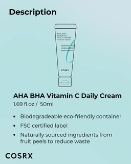 Foto 7 | Crema Facial Cosrx Aha Bha Vitamina C Crema Diaria De 50 Ml - Venta Internacional.