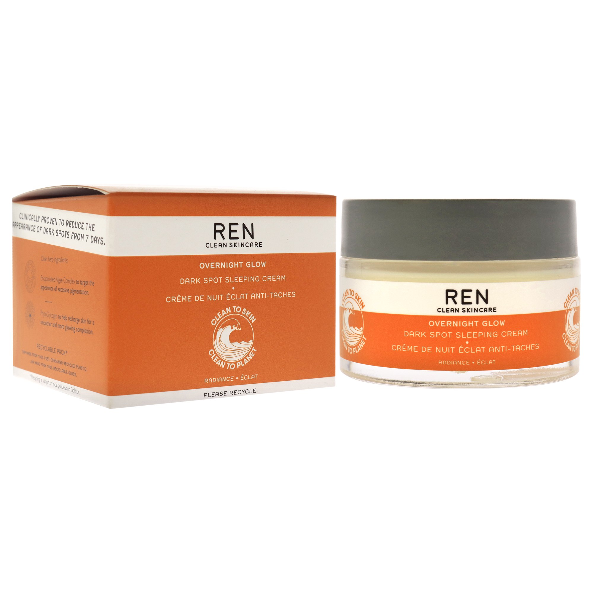 Foto 3 | Crema Ren Overnight Glow Dark Spot, 50 Ml, Unisex - Venta Internacional.