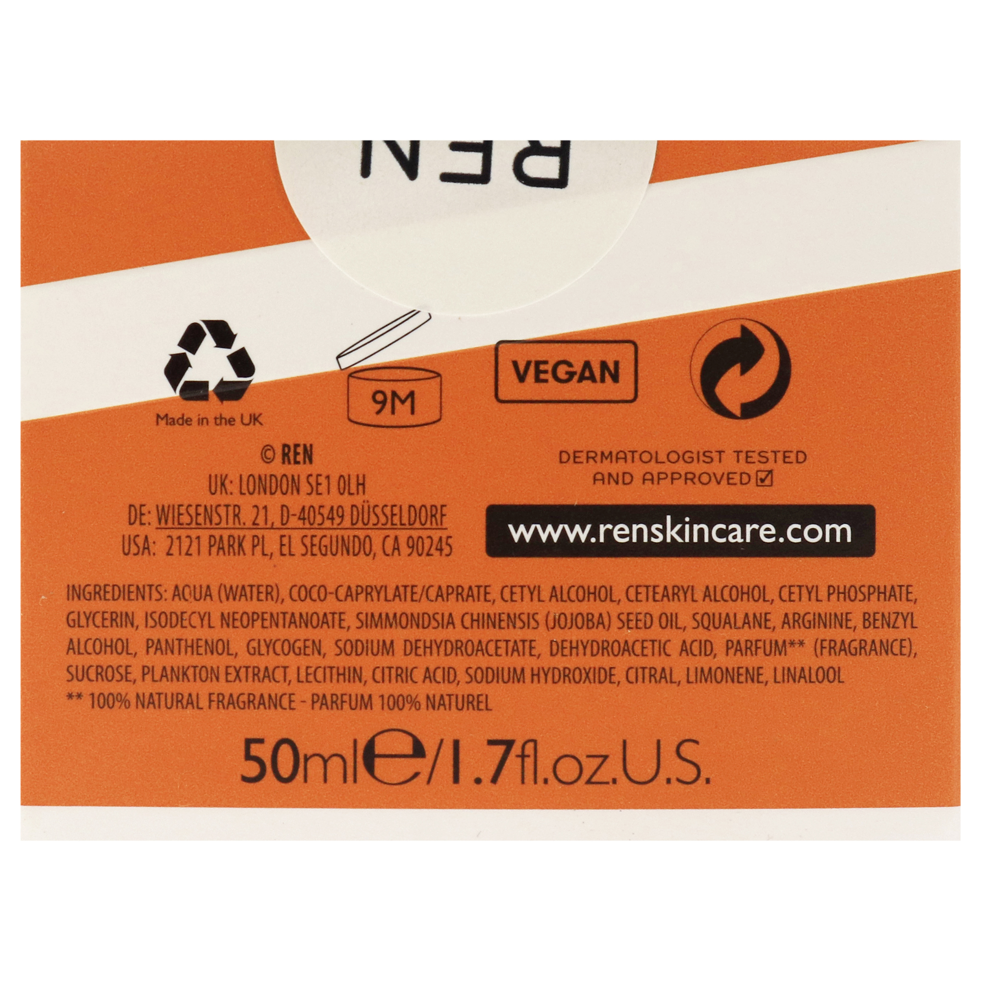 Foto 7 pulgar | Crema Ren Overnight Glow Dark Spot, 50 Ml, Unisex - Venta Internacional.