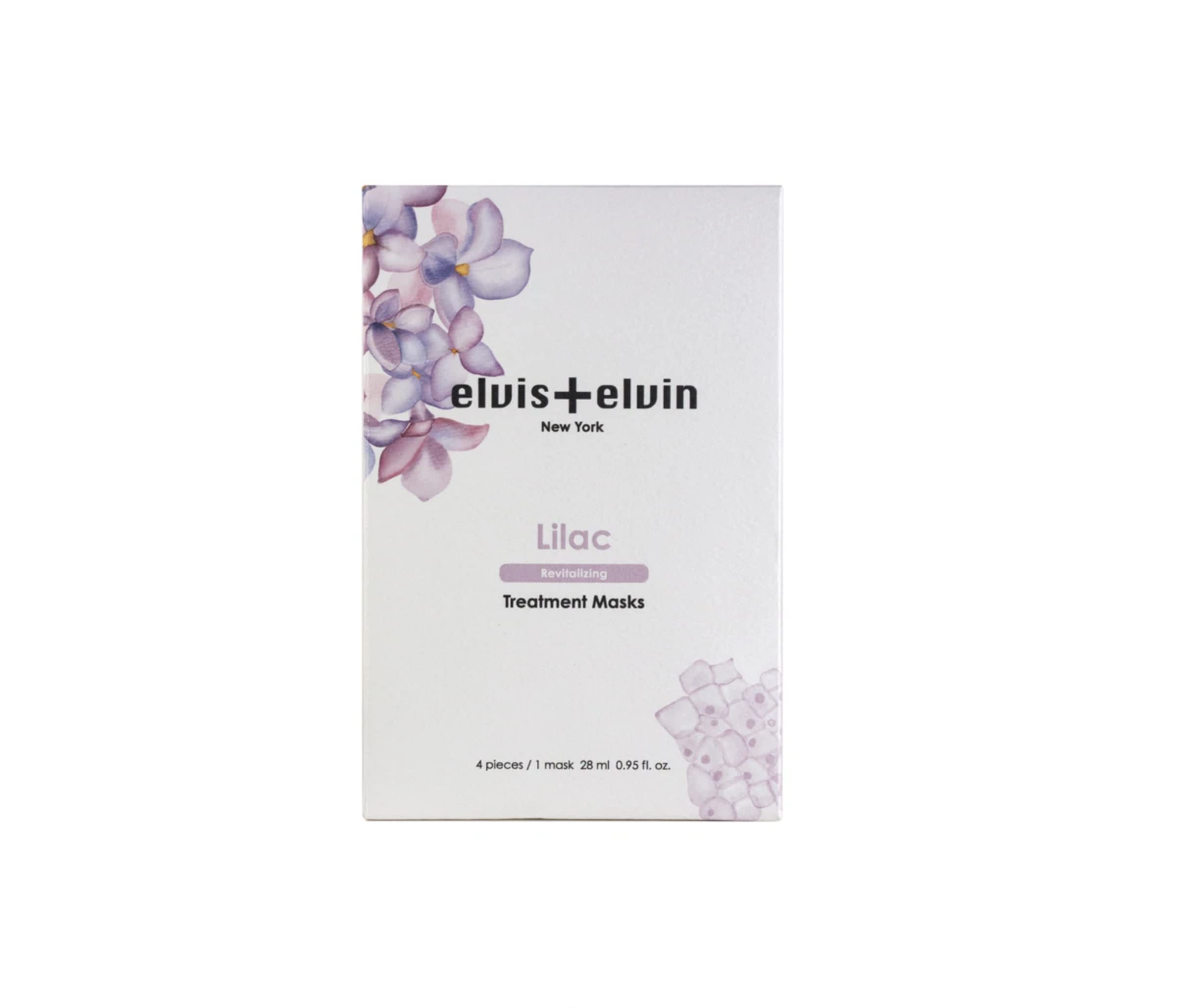 Mascarilla De Tratamiento Elvis+elvin Lilac Stem Cell, 4 X 28 Ml, Antiacné - Venta Internacional.