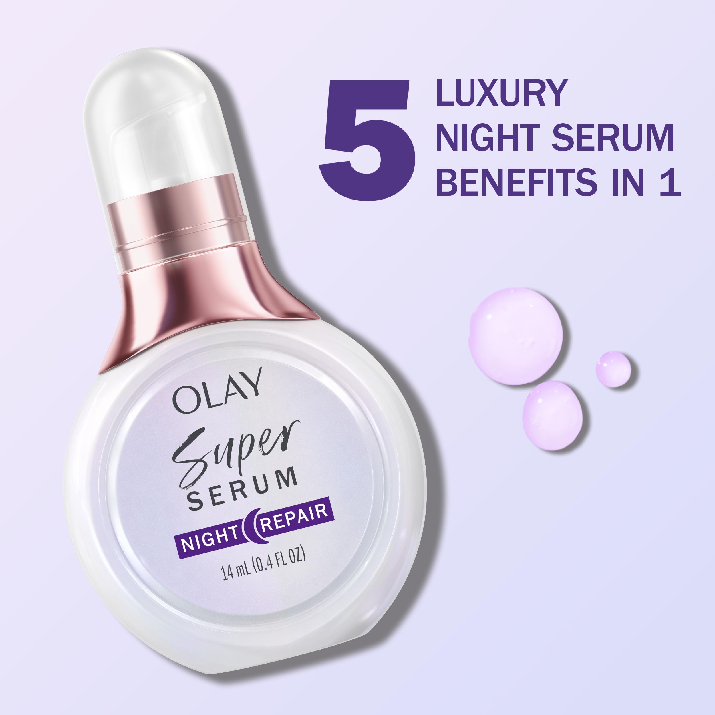 Foto 3 pulgar | Serum Olay Super Serum Night Repair 5 En 1, 12 Ml, Tamaño De Prueba - Venta Internacional.