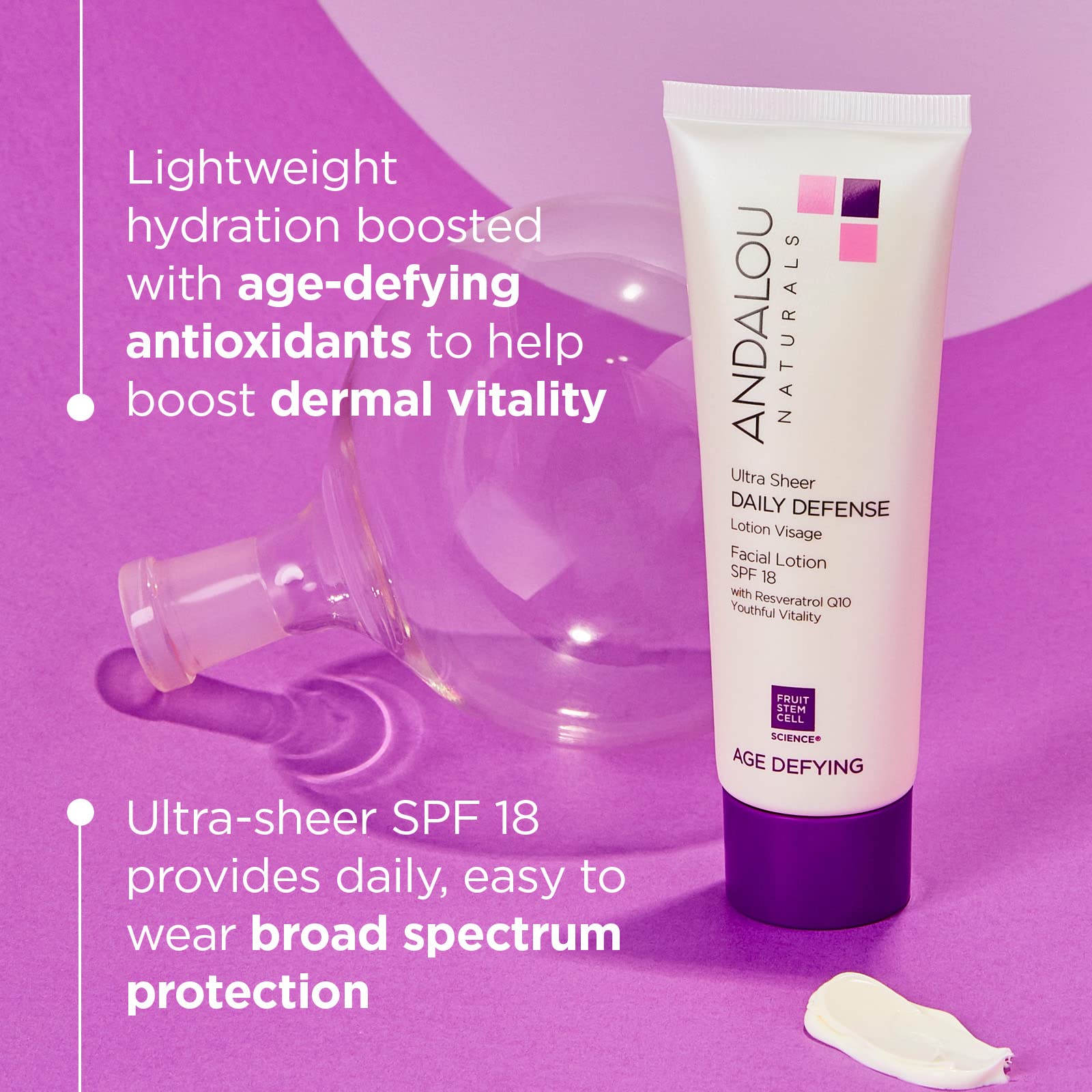 Foto 6 | Loción Facial Andalou Naturals Ultra Sheer Spf 18 80 Ml - Venta Internacional.