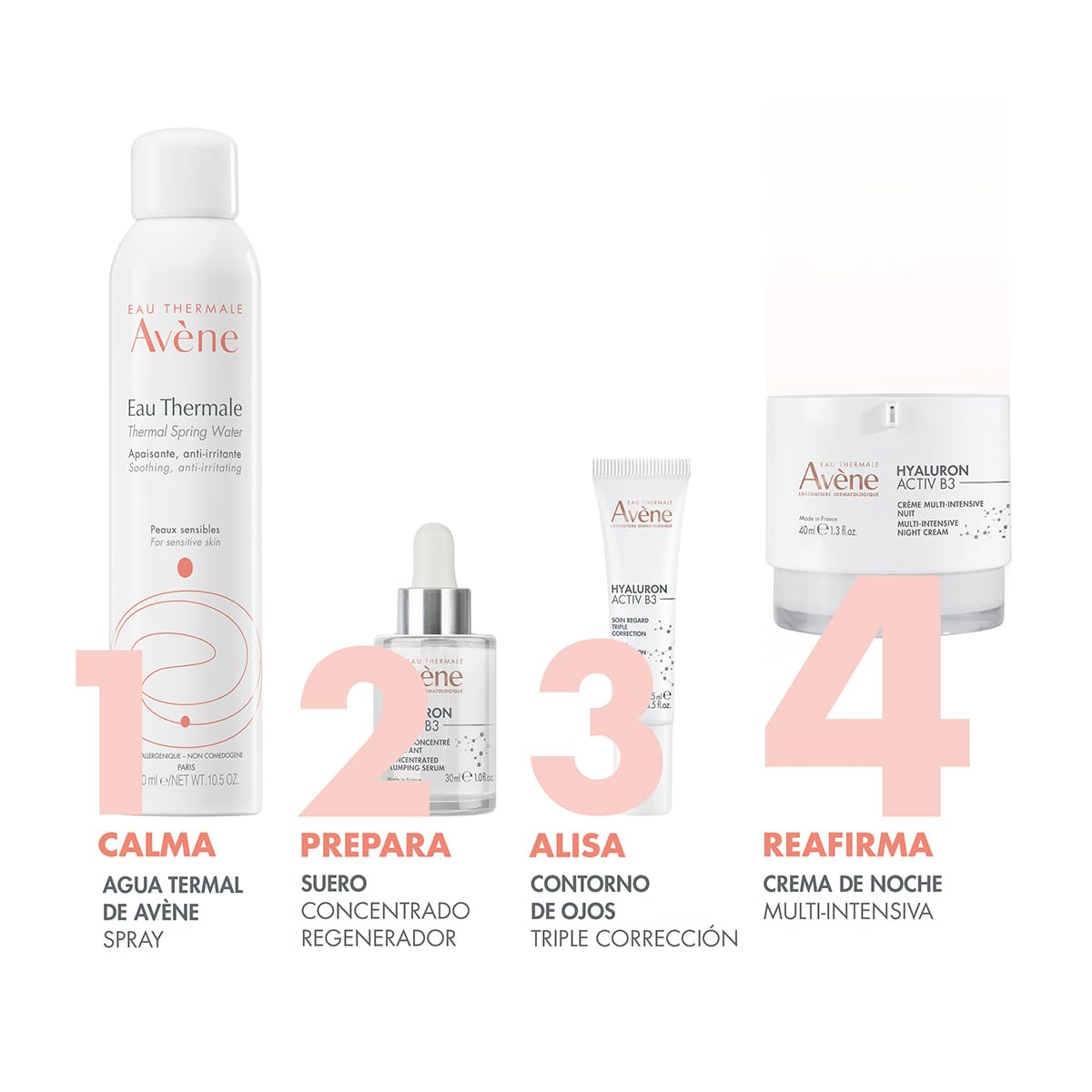 Foto 3 pulgar | Crema De Noche Avene Multi-intensive Hyaluron Activ B3 40 Ml - Venta Internacional.