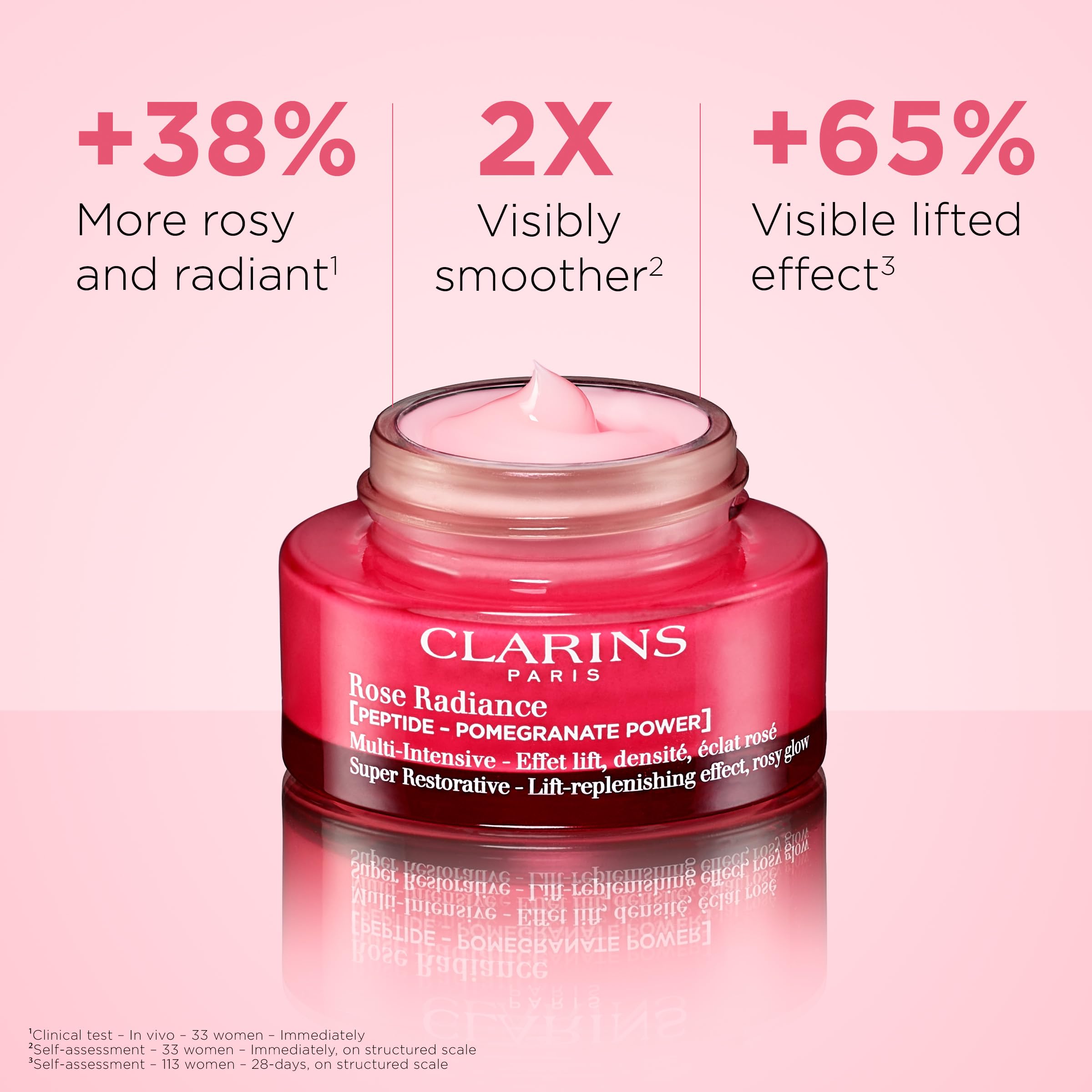 Foto 2 | Crema Hidratante Clarins Super Restorative Rose Radiance 50 Ml - Venta Internacional.