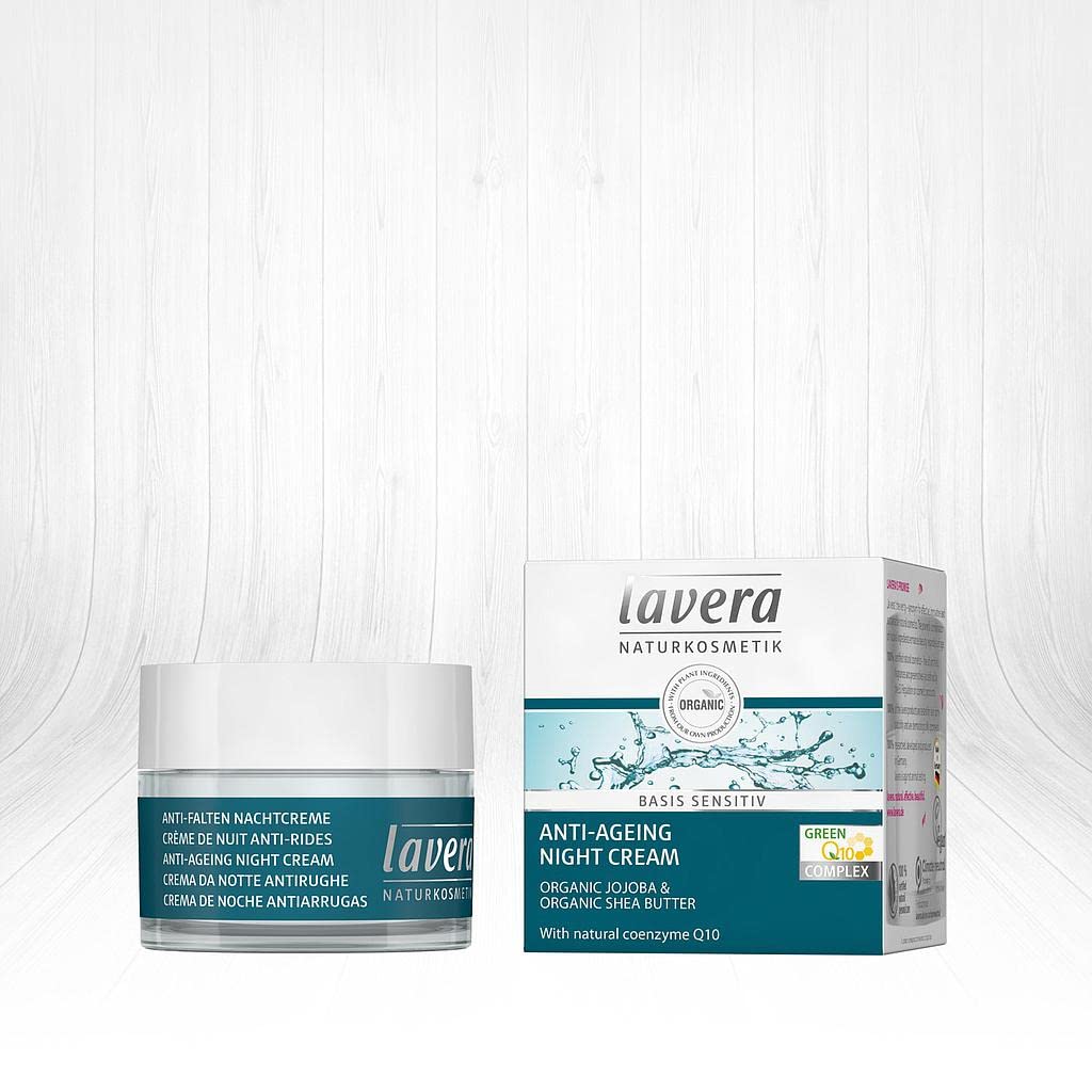 Crema De Noche Lavera Natural Antienvejecimiento Para Pieles Sensibles 50 Ml - Venta Internacional.