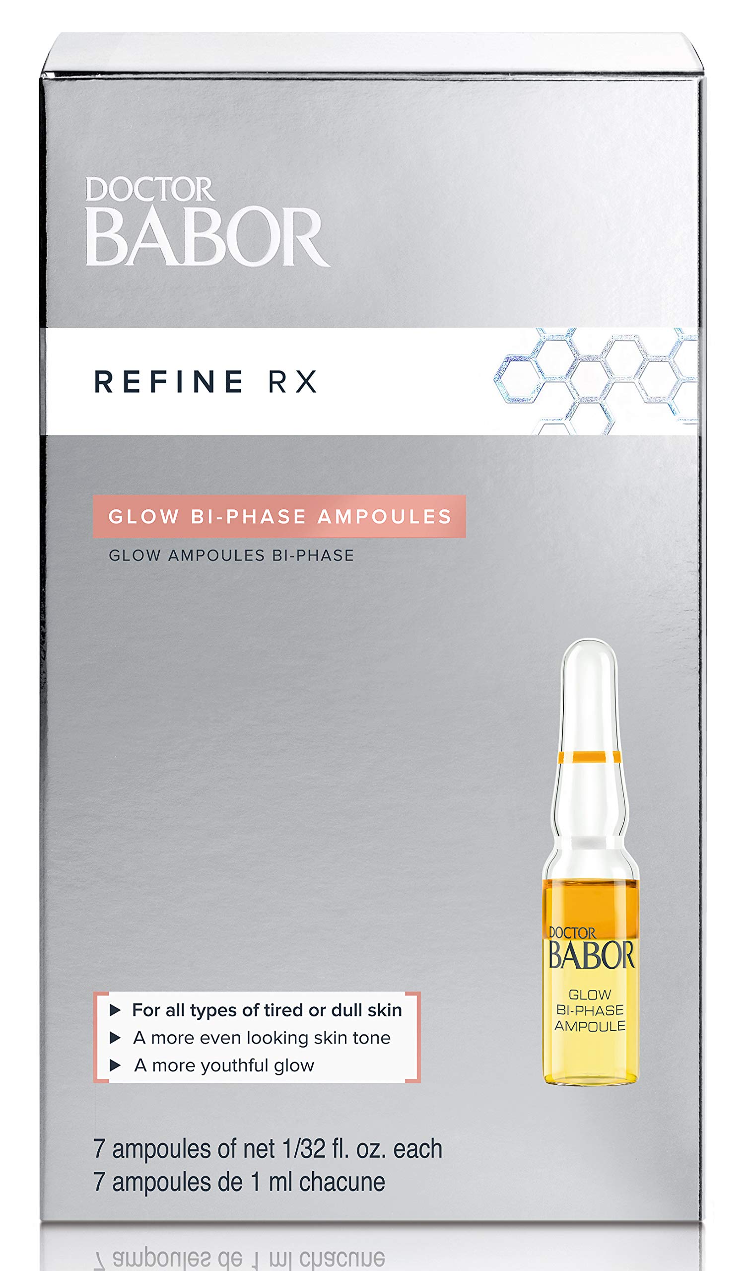 Serum Babor Refine Rx Glow, Ampolla Bifásica Con Vitamina C, 7 Días - Venta Internacional.