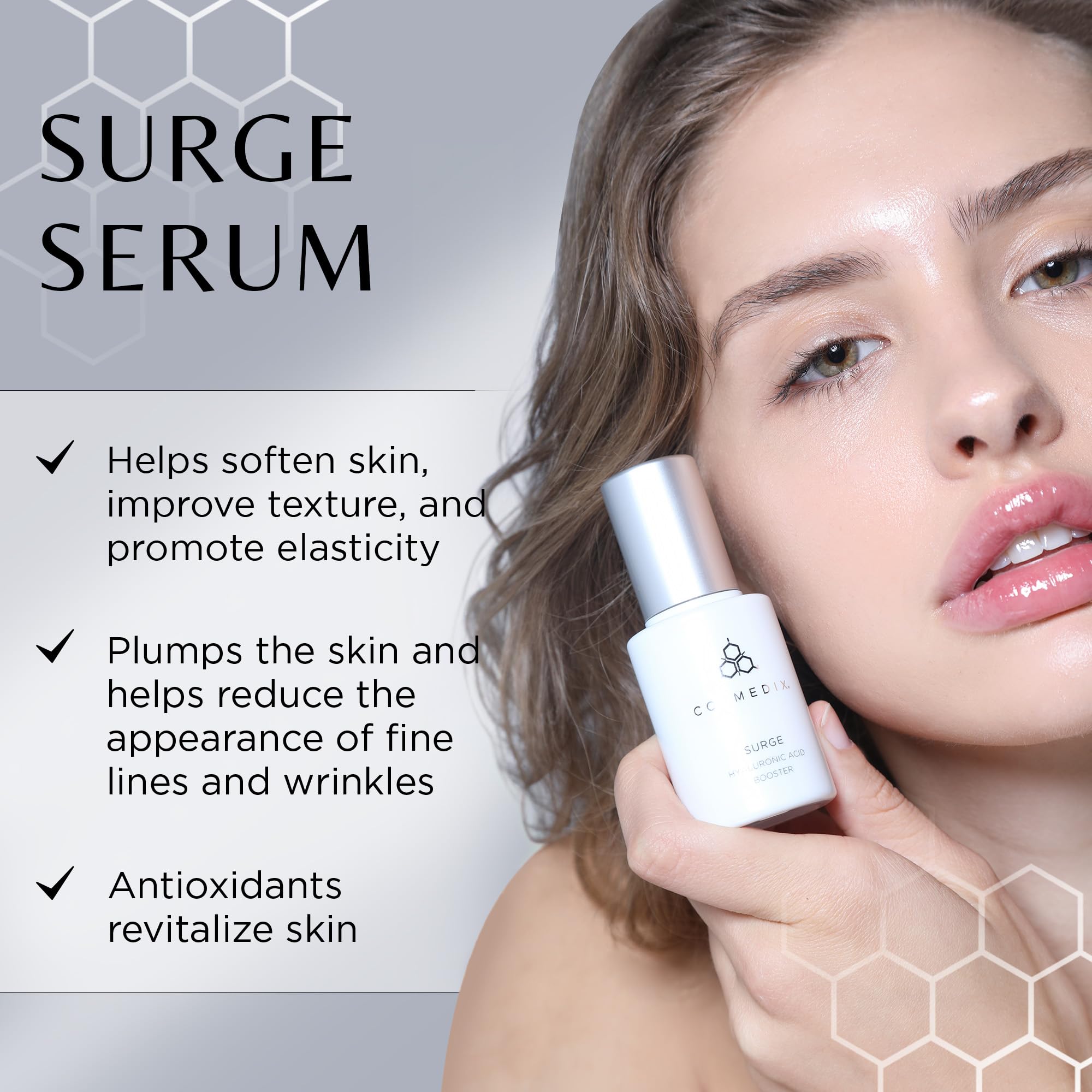 Foto 3 pulgar | Sérum Facial Cosmedix Surge Con Ácido Hialurónico Con Vitamina C 30 Ml - Venta Internacional.