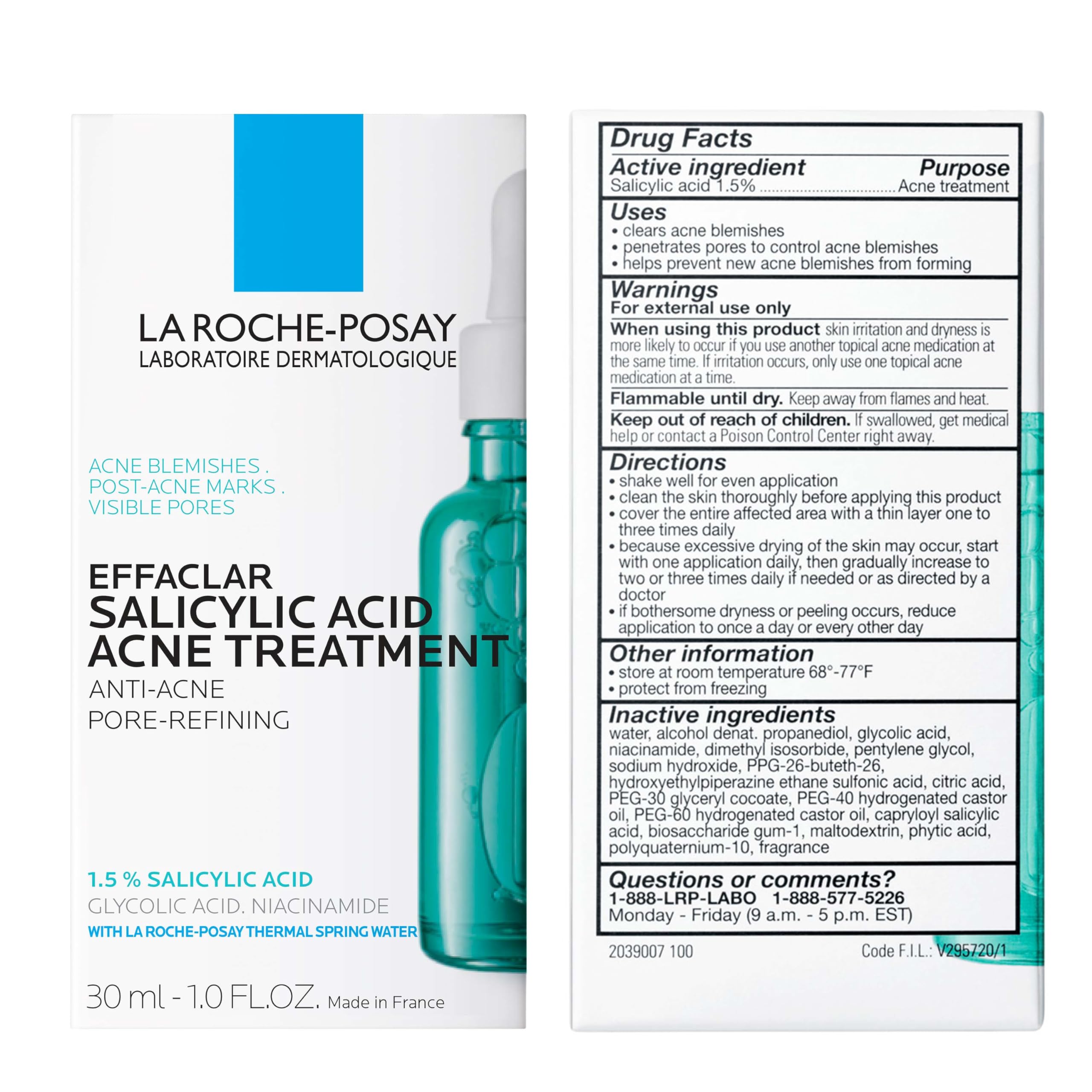 Foto 8 pulgar | Sérum Para El Tratamiento Del Acné La Roche-posay Con Ácido Salicílico Effaclar - Venta Internacional.