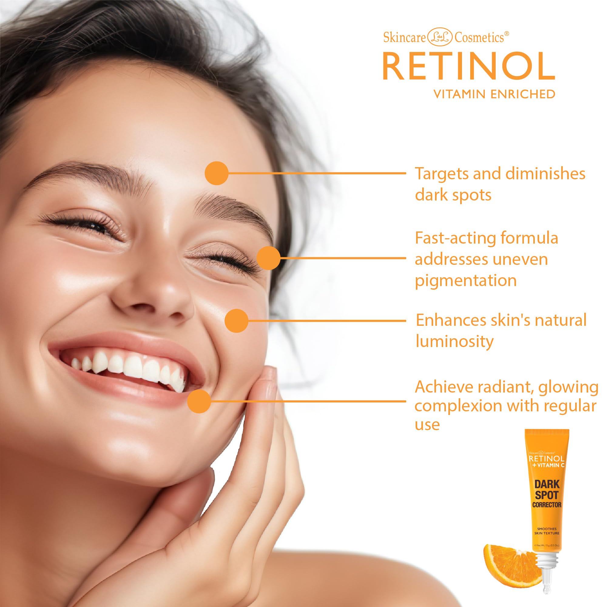 Foto 4 pulgar | Sérum Corrector De Manchas Con Retinol Y Vitamina C, 15 Ml - Venta Internacional.