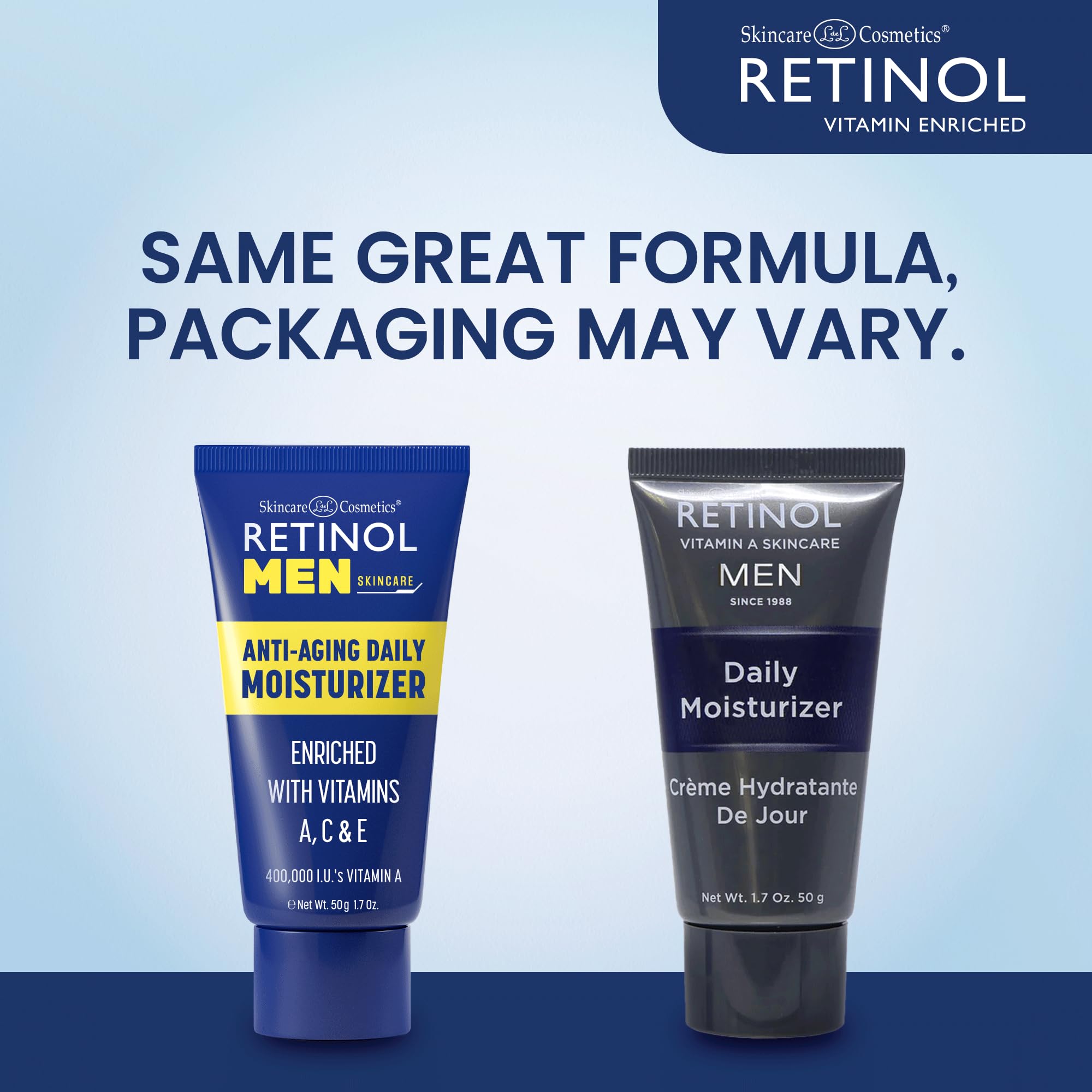 Foto 2 | Crema Hidratante Con Retinol Para Hombres De Uso Diario Con Vitamina A Exfoliante - Venta Internacional.