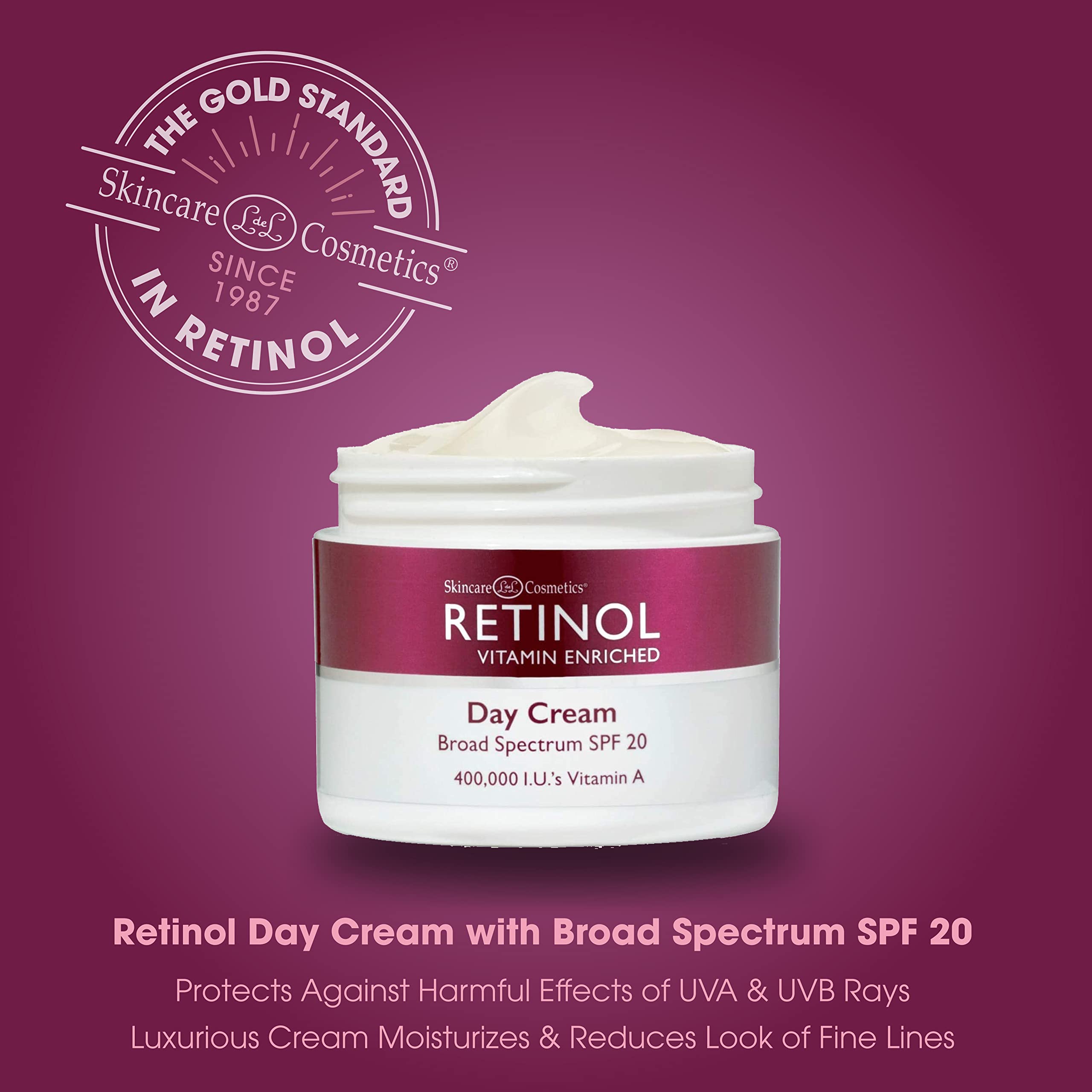 Foto 3 | Crema De Día Con Retinol Spf 20 De Skincare Ldel Cosmetics, 50 Ml - Venta Internacional.
