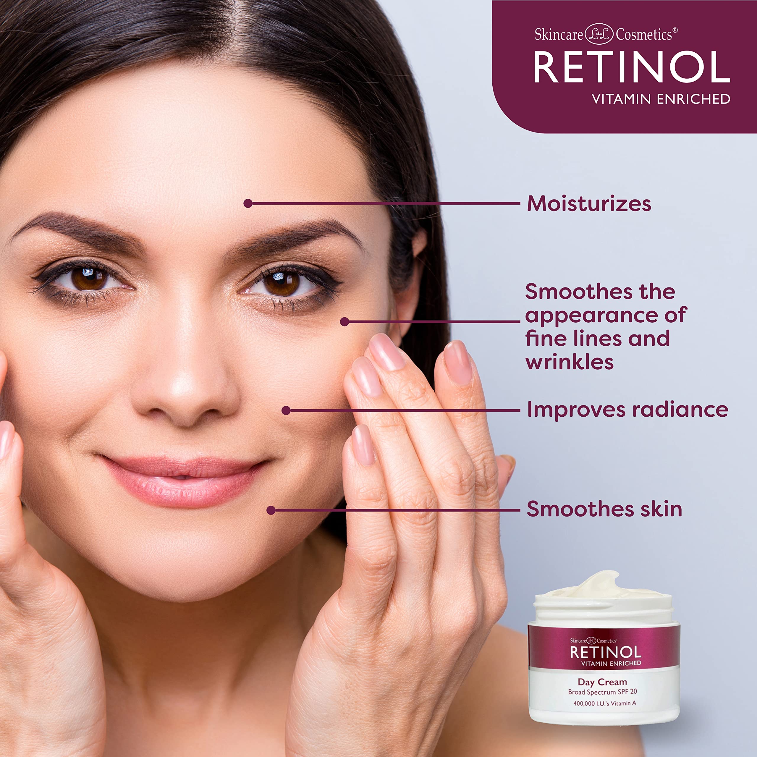 Foto 4 | Crema De Día Con Retinol Spf 20 De Skincare Ldel Cosmetics, 50 Ml - Venta Internacional.