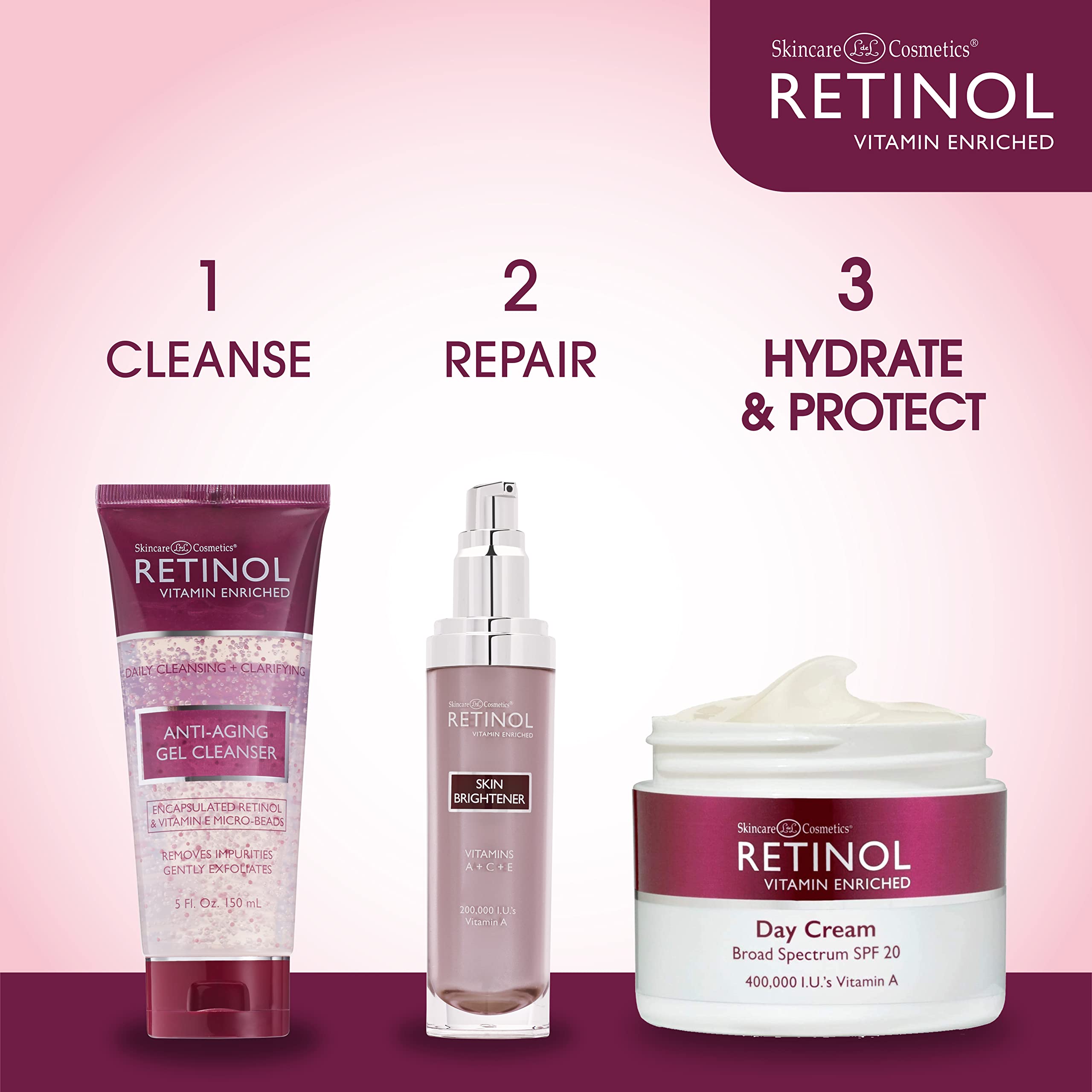 Foto 7 | Crema De Día Con Retinol Spf 20 De Skincare Ldel Cosmetics, 50 Ml - Venta Internacional.