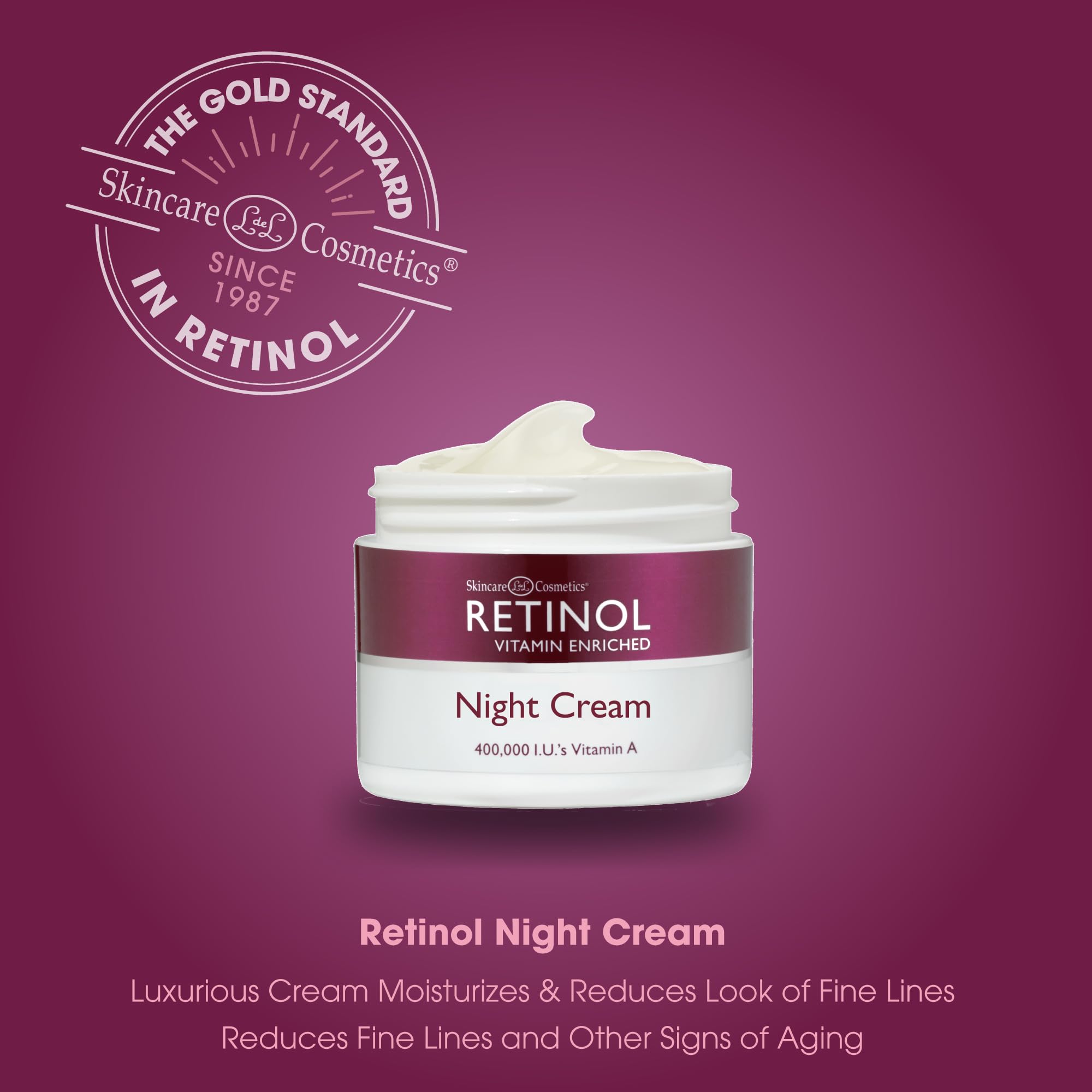 Foto 4 pulgar | Crema De Noche Retinol Ldel Cosmetics Con Vitaminas A + C + E 50 Ml - Venta Internacional.