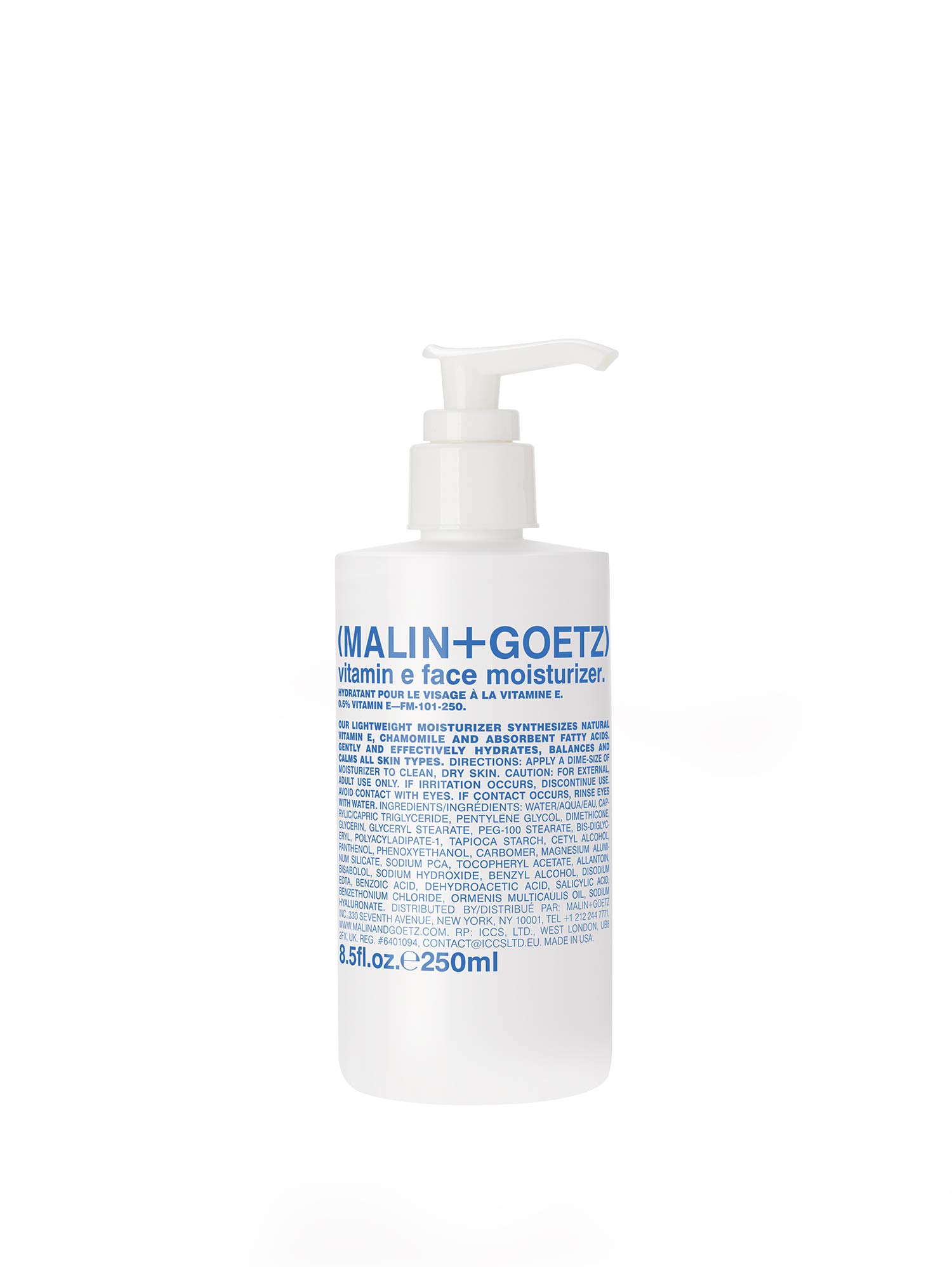 Crema Hidratante Malin+goetz Vitamina E 250 Ml Para Mujeres Y Hombres - Venta Internacional.