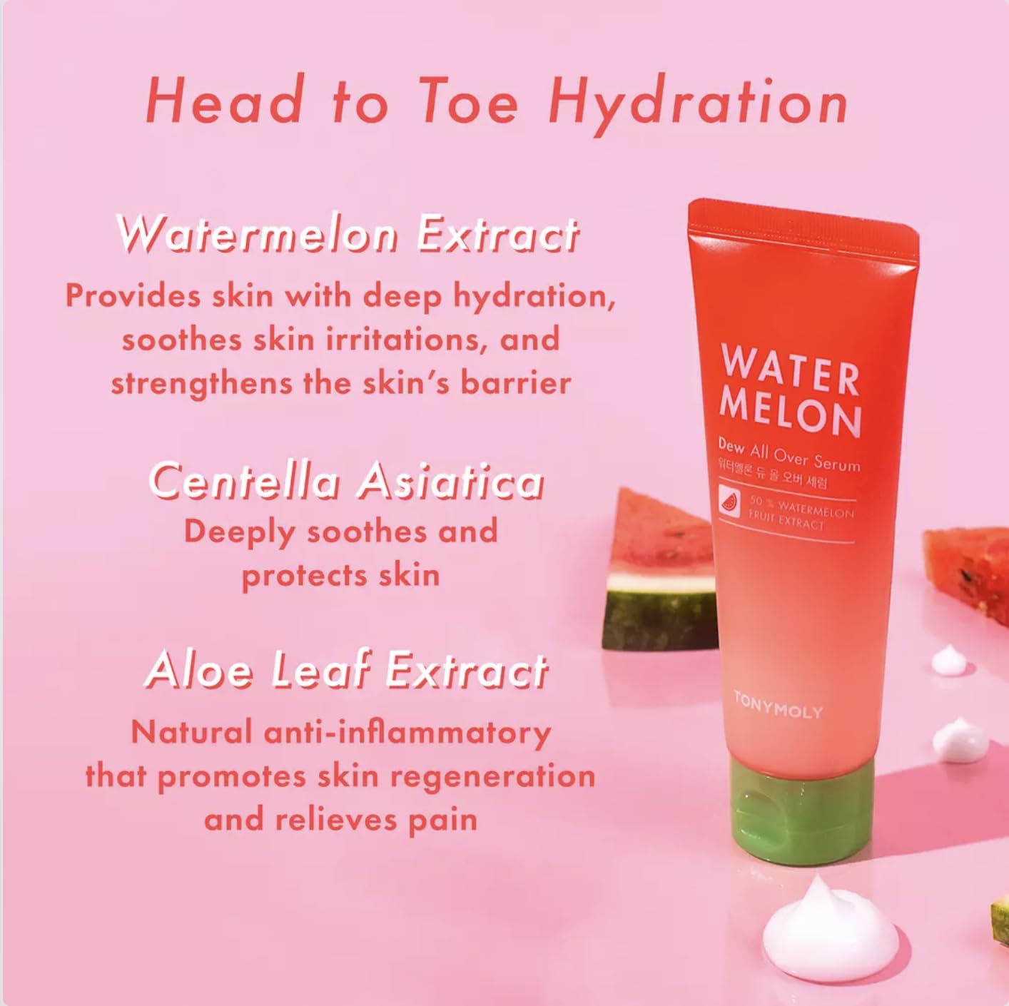 Foto 7 pulgar | Sérum Tonymoly Watermelon Dew Para Todo Tipo De Rostro Y Cuerpo, 120 Ml - Venta Internacional.