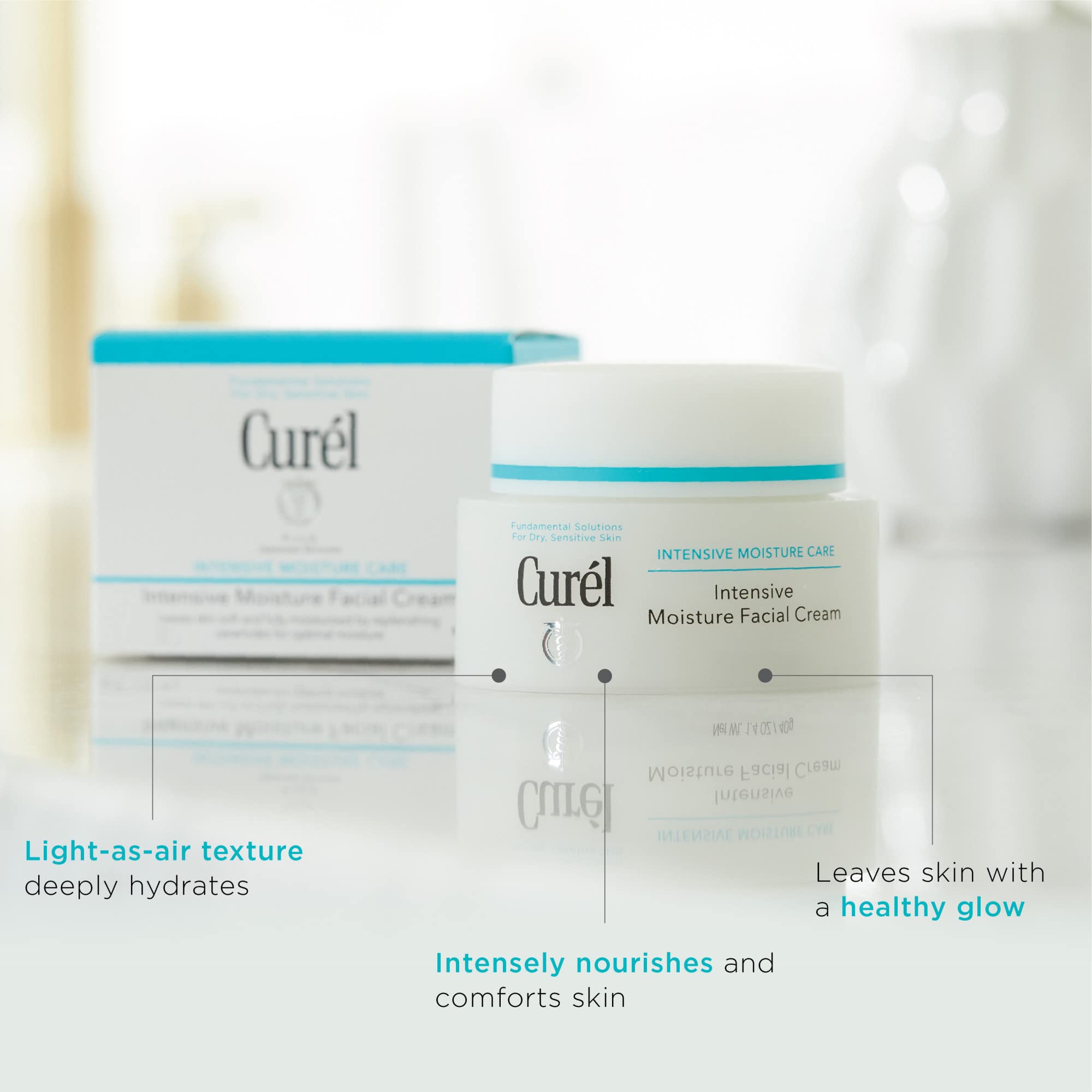 Foto 5 pulgar | Crema Hidratante Curel Intensive Face 40 Ml Dry Sensitive - Venta Internacional.