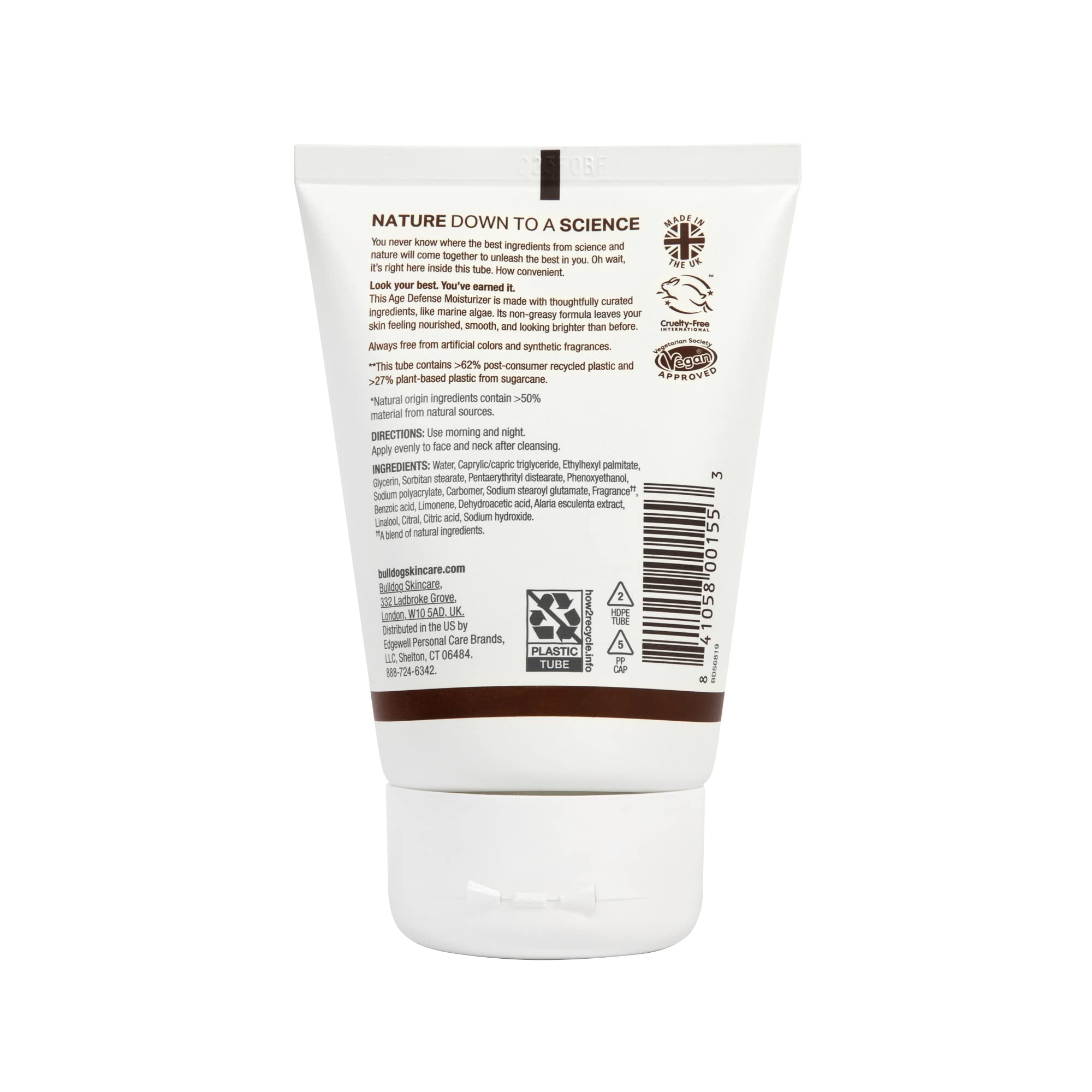 Foto 4 pulgar | Crema Hidratante Bulldog Mens Skincare Age Defense 100 Ml - Venta Internacional.