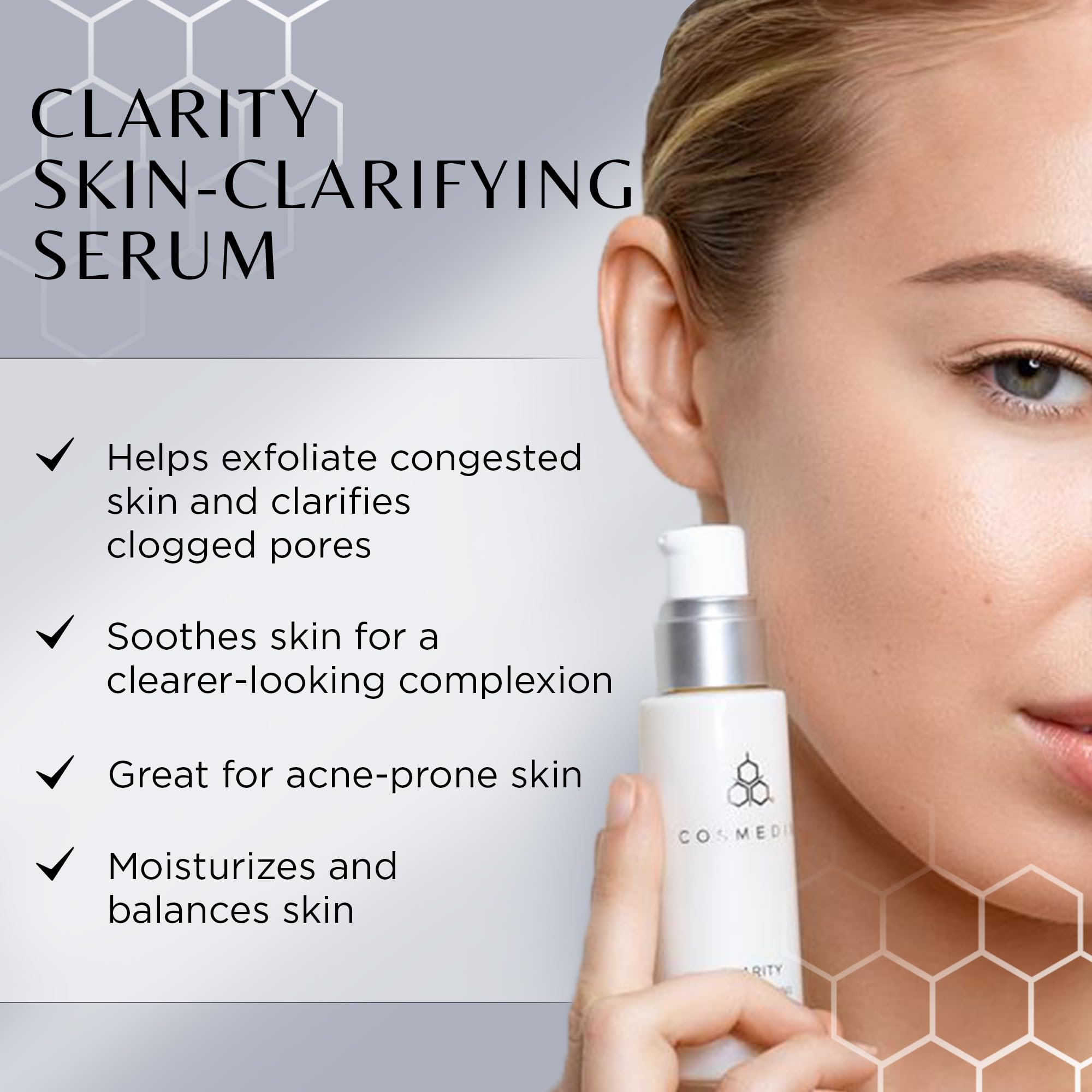 Foto 3 pulgar | Sérum Aclarador De Piel Cosmedix Clarity 30 Ml Con Ácido Salicílico - Venta Internacional.