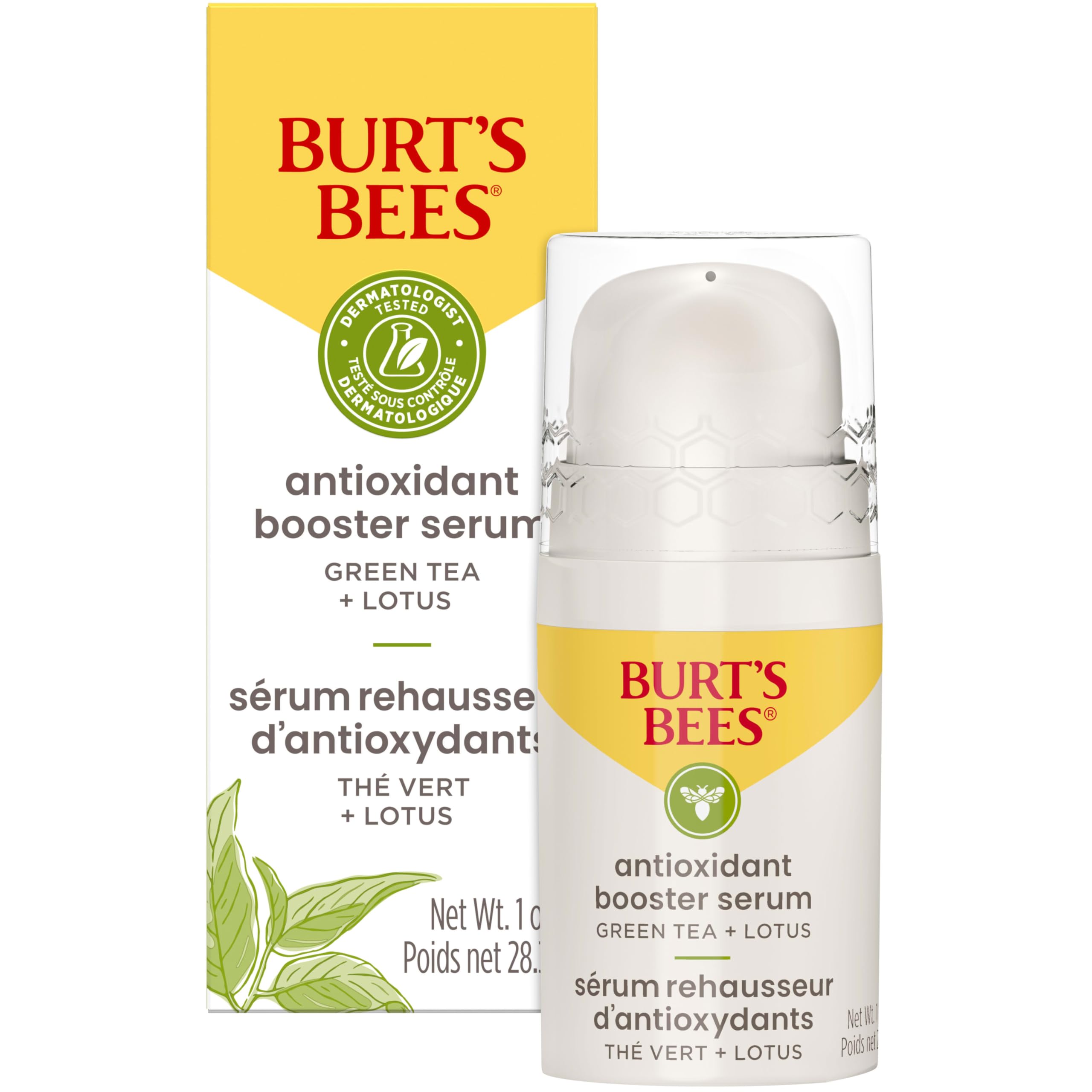 Sérum Facial Burt's Bees, Té Verde, Refuerzo Antioxidante, 30 Ml - Venta Internacional.