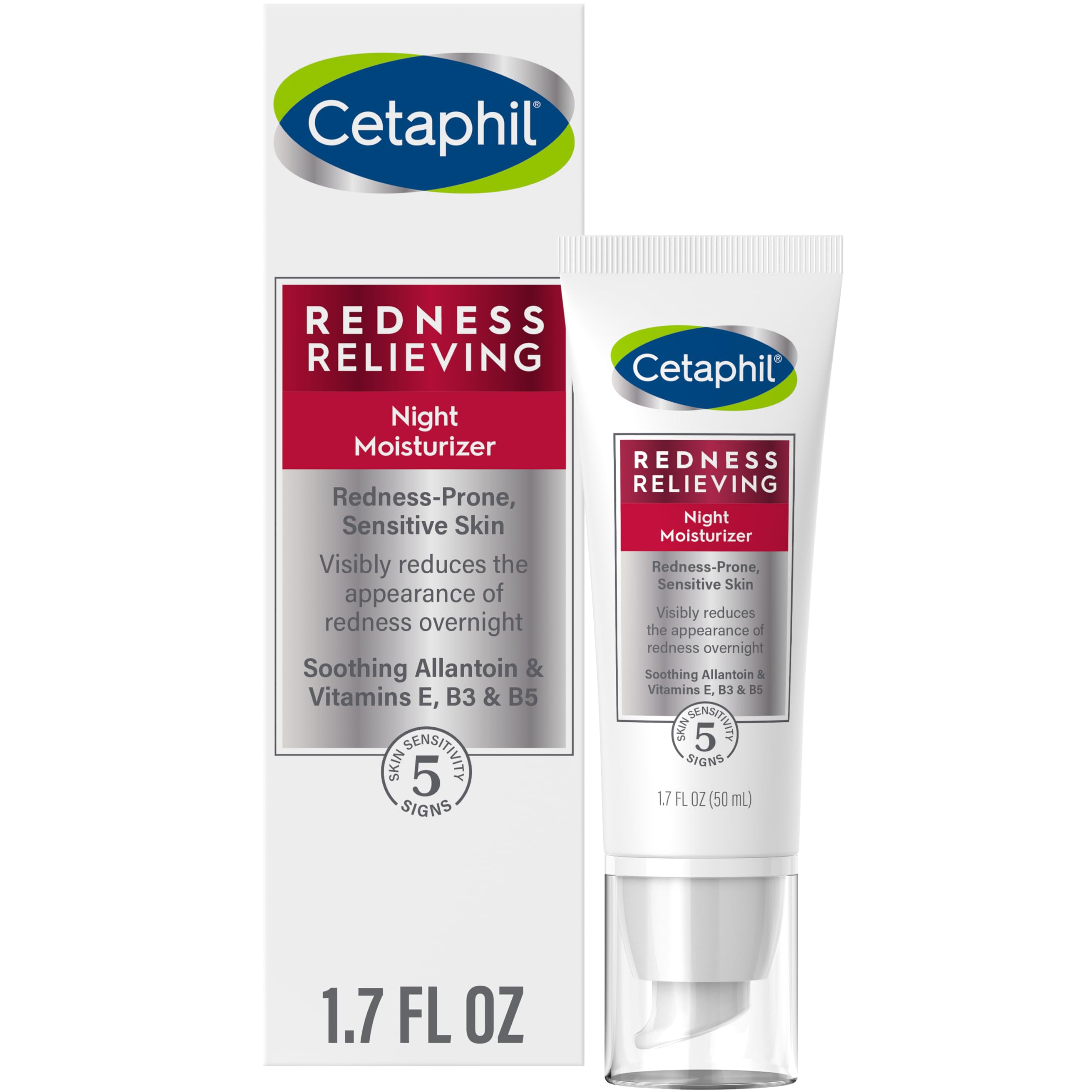 Foto 2 pulgar | Crema De Noche Cetaphil Para Aliviar El Enrojecimiento, 50 Ml, Para Piel Seca - Venta Internacional.