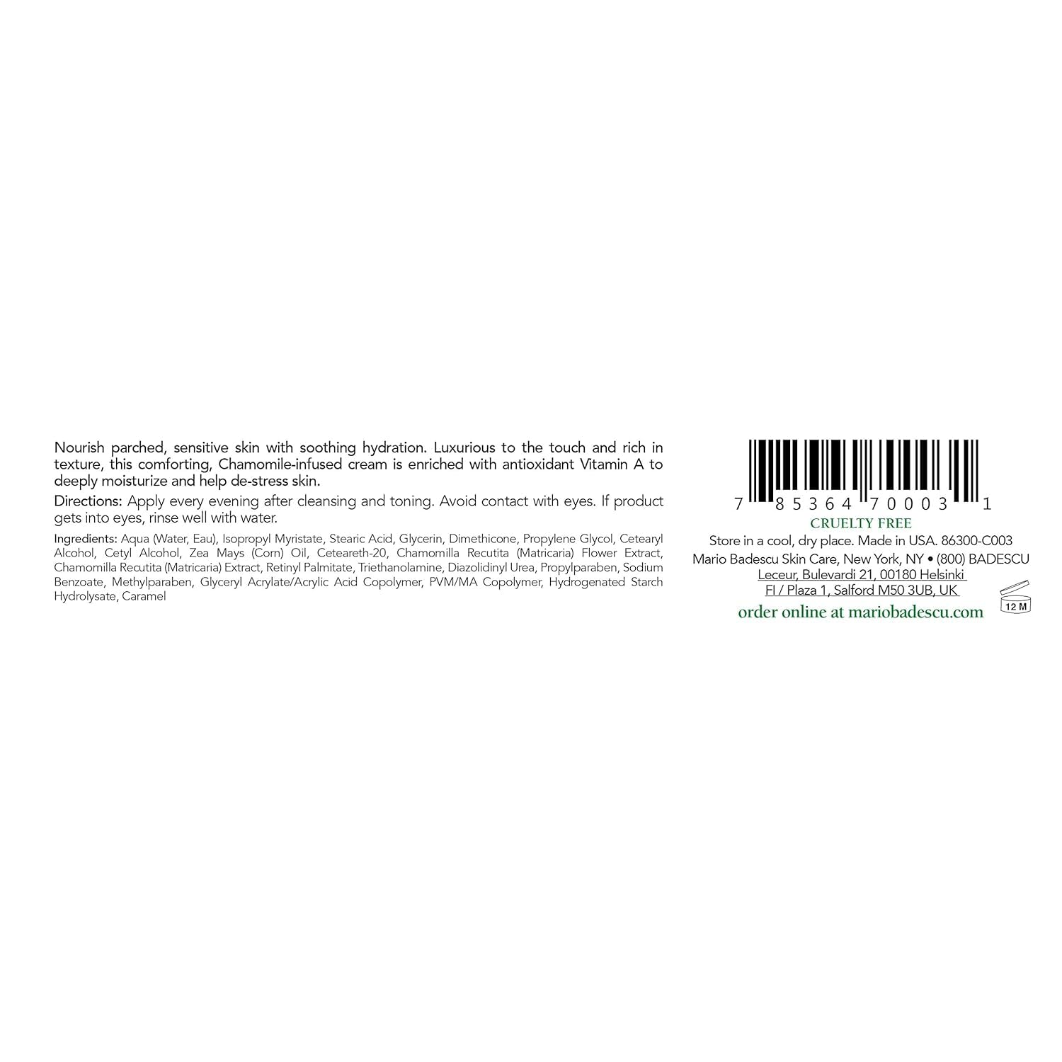 Foto 5 pulgar | Crema De Noche Mario Badescu Manzanilla Antienvejecimiento 30 Ml Para Mujer - Venta Internacional.