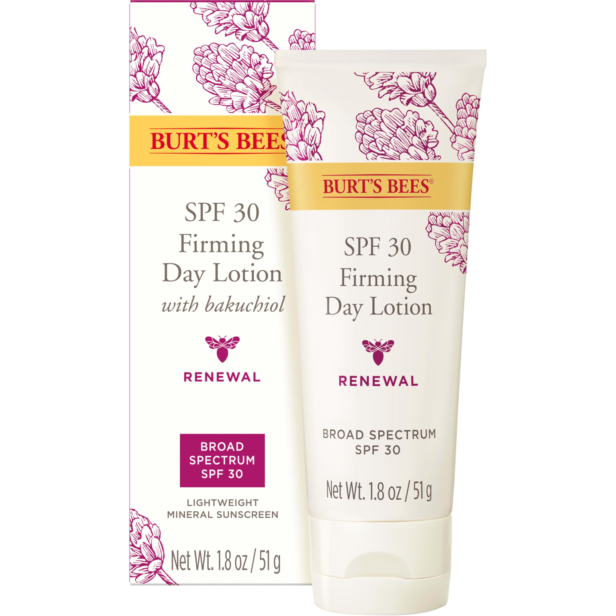 Loción Facial Burt's Bees Renewal Spf 30 Reafirmante 50 Ml - Venta Internacional.