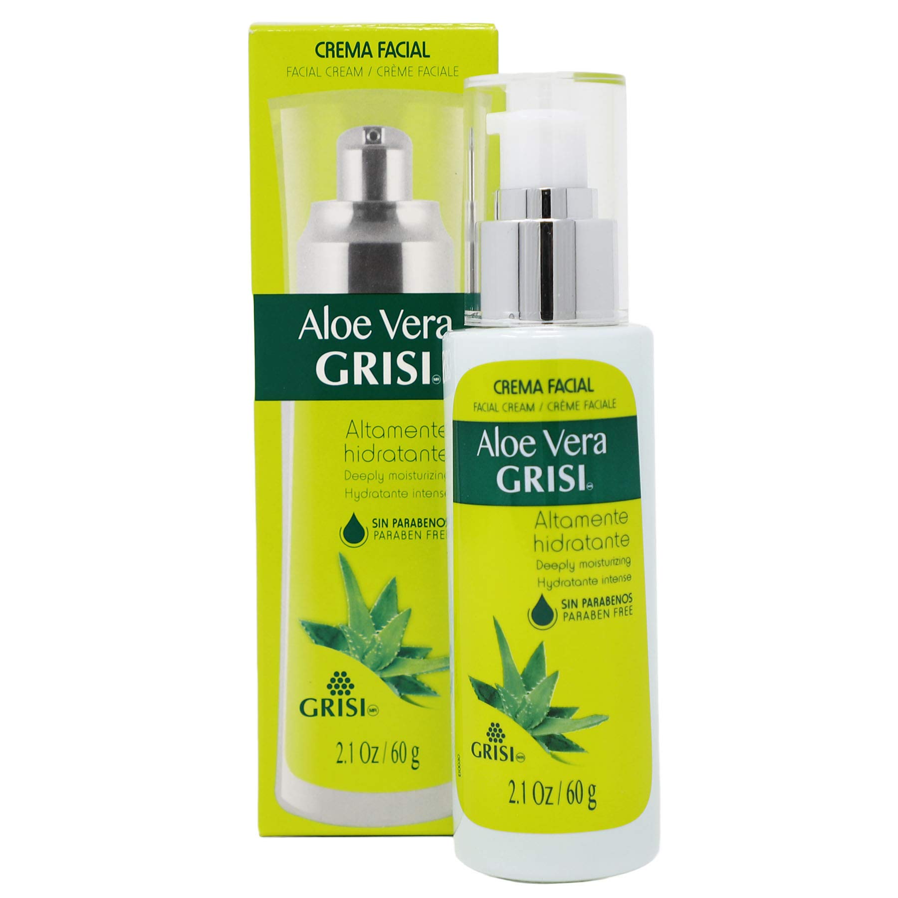 Crema Hidratante Grisi Aloe Vera Para Todo Tipo De Piel 62ml - Venta Internacional.