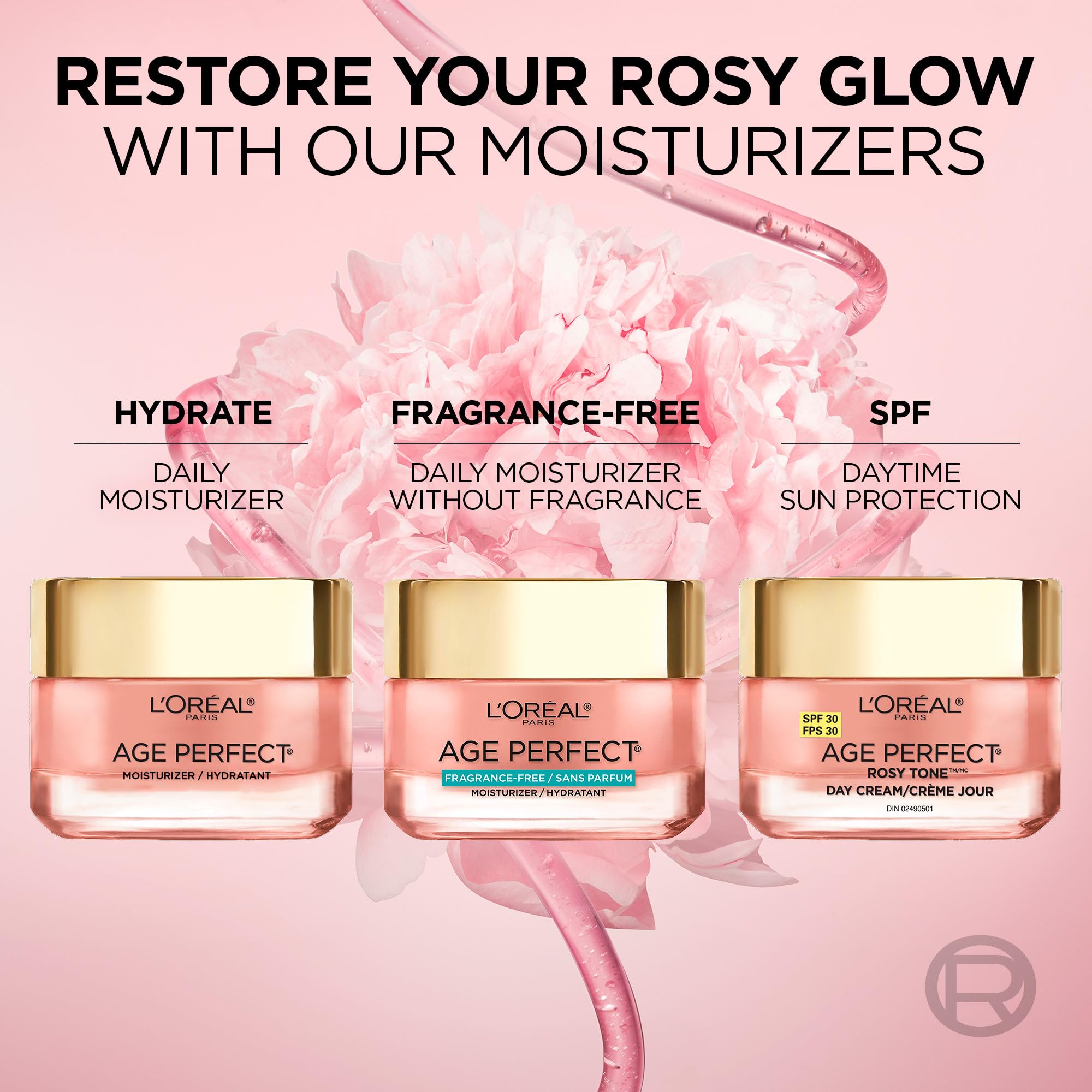 Foto 7 pulgar | Crema Hidratante L'oreal Paris Age Perfect Rosy Tone 50 Ml - Venta Internacional.