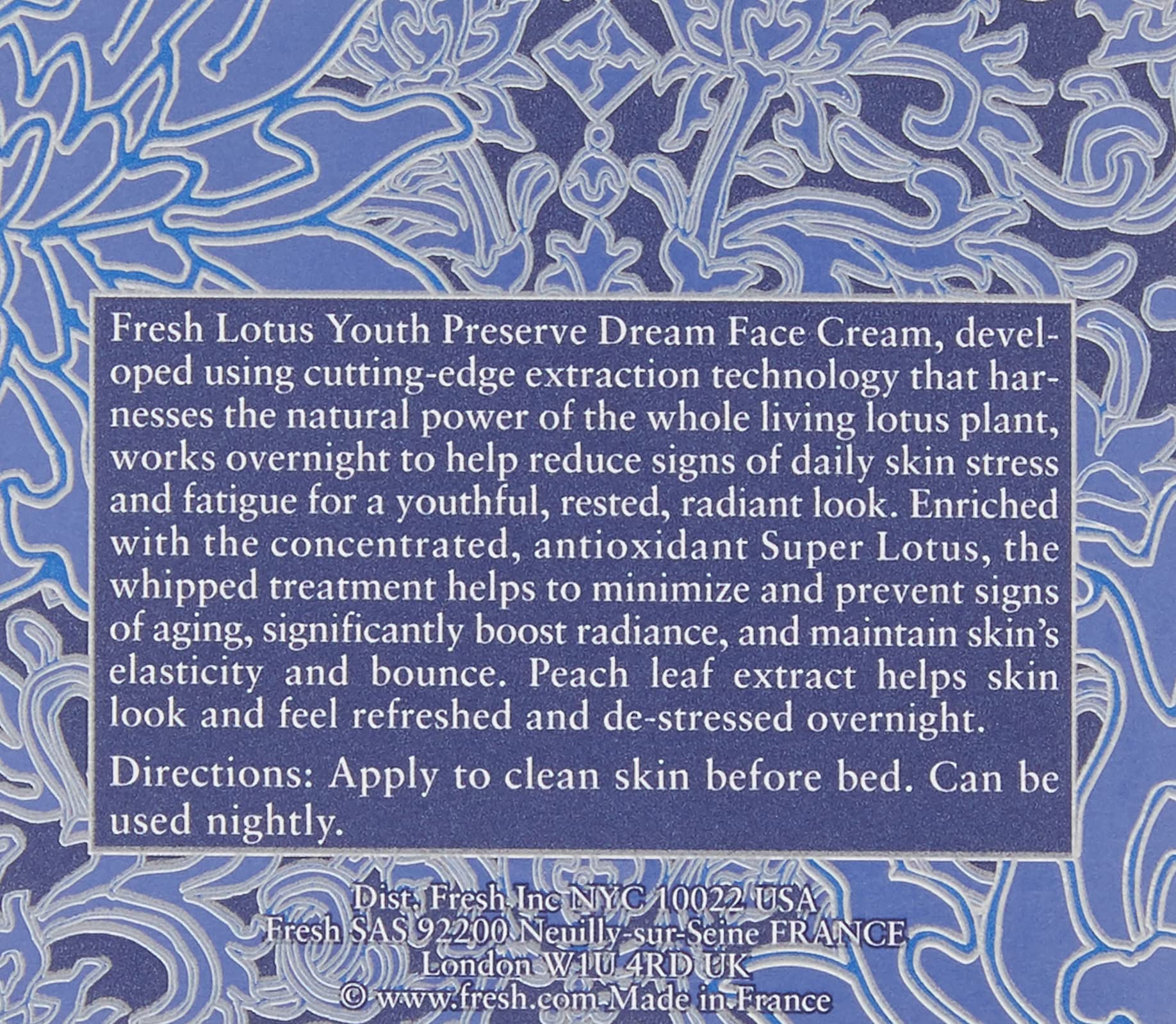 Foto 4 | Crema Facial Fresh Lotus Youth Preserve Dream Super - Venta Internacional.
