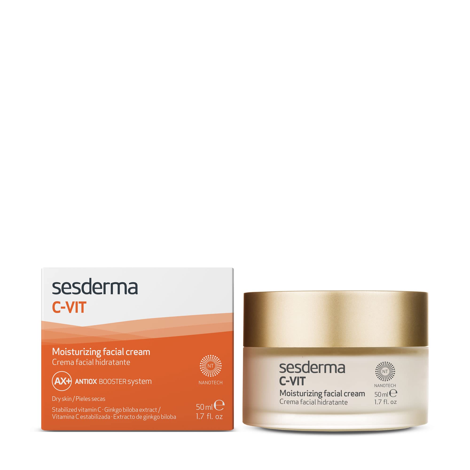 Crema Facial Hidratante Sesderma C-vit Vitamina C 50 Ml Seca - Venta Internacional.