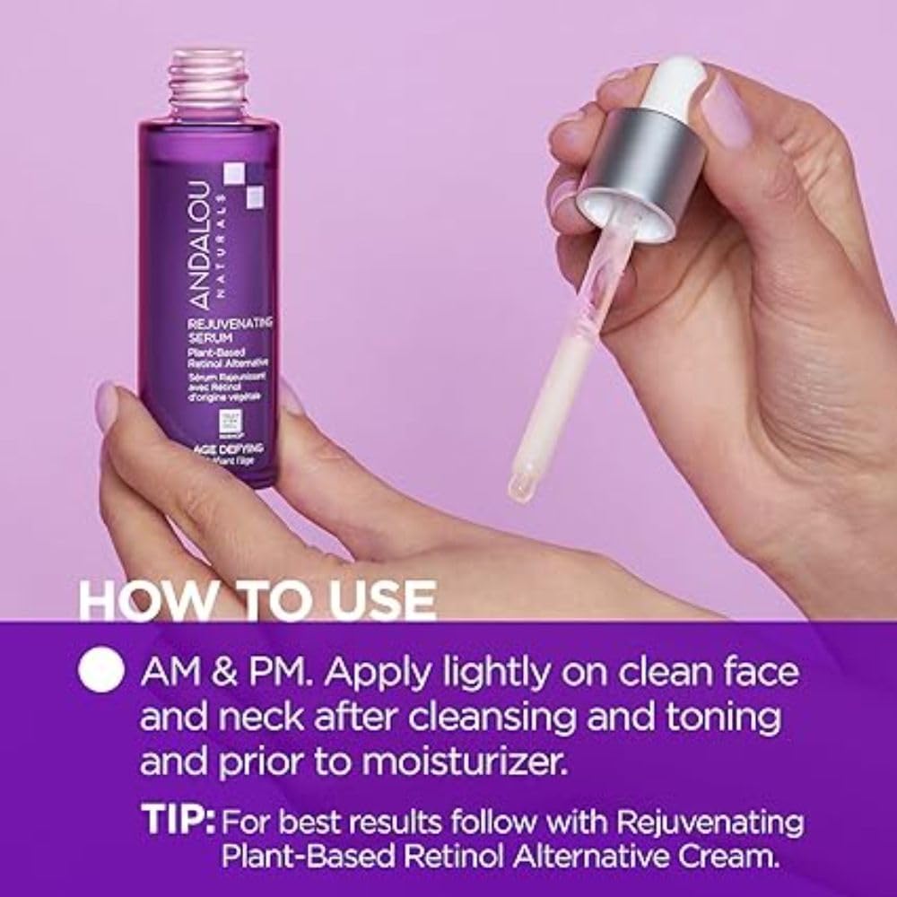 Foto 4 pulgar | Sérum Andalou Naturals Rejuvenecedor Con Retinol A Base De Plantas, 30 Ml - Venta Internacional.