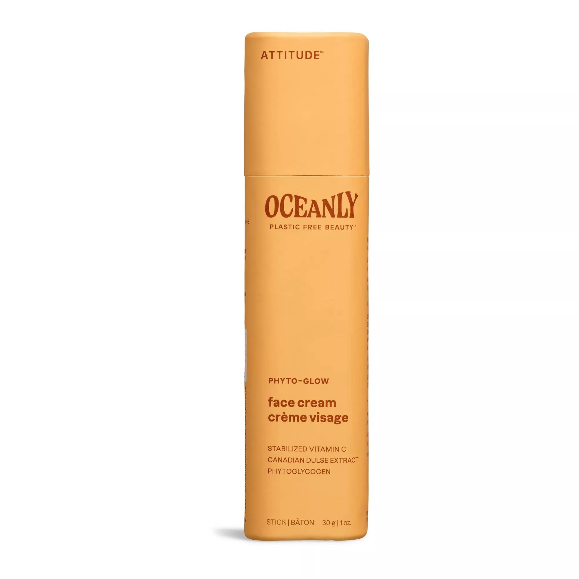 Crema Facial En Barra Attitude Oceanly Phyto Glow 30 Ml Sin Perfume - Venta Internacional.