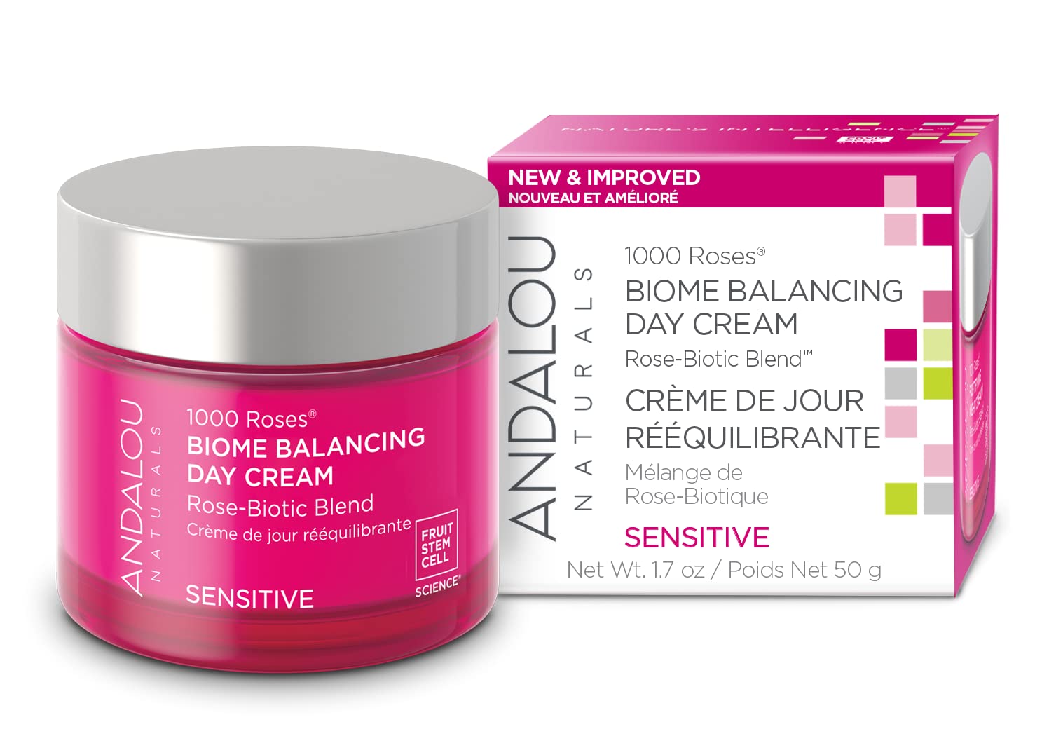 Crema De Día Andalou Naturals 1000 Roses  Biome Balancing - Venta Internacional.