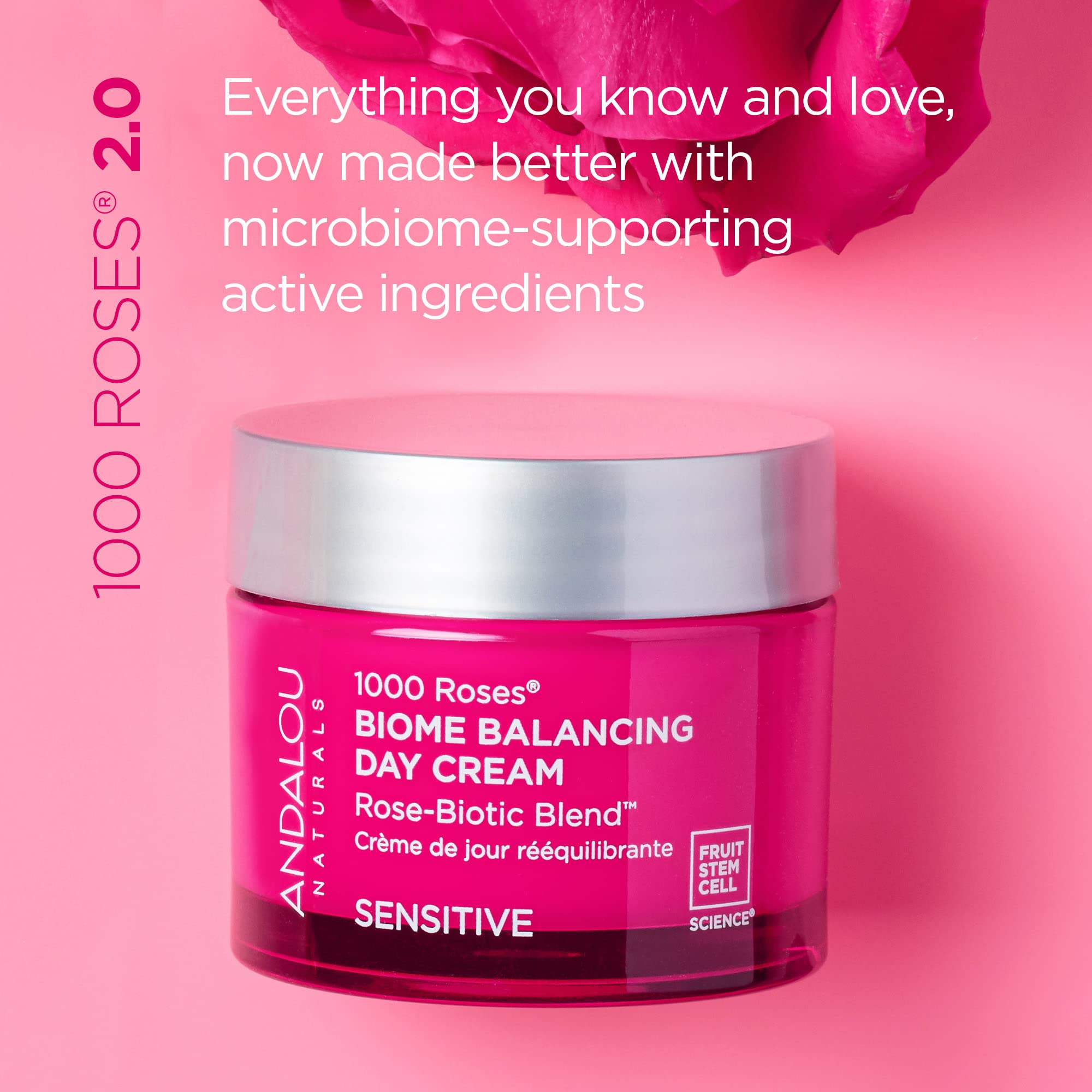 Foto 3 pulgar | Crema De Día Andalou Naturals 1000 Roses  Biome Balancing - Venta Internacional.