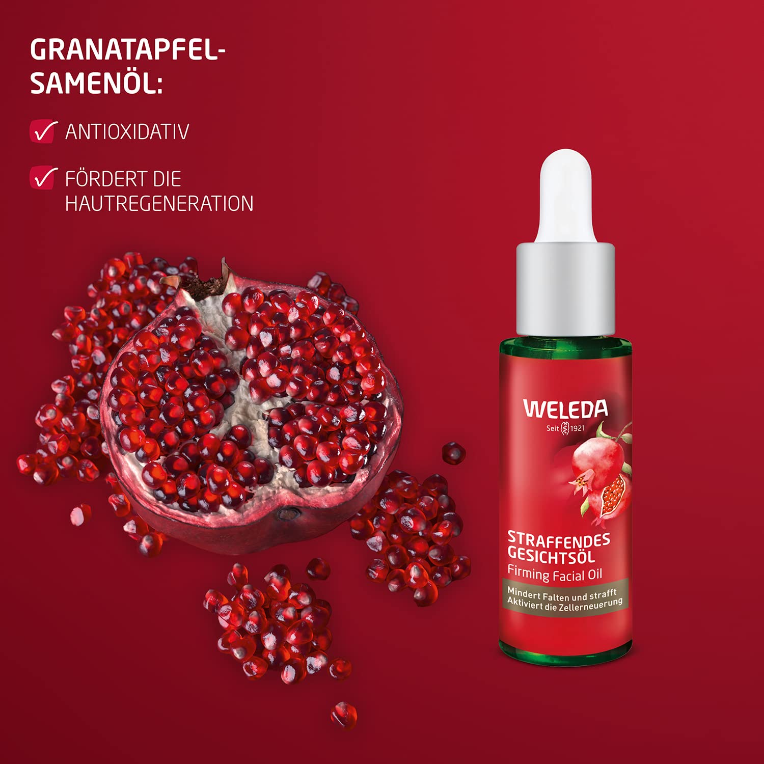 Foto 4 pulgar | Aceite Hidratante Weleda Face Care Pluping 30 Ml Con Granada - Venta Internacional.