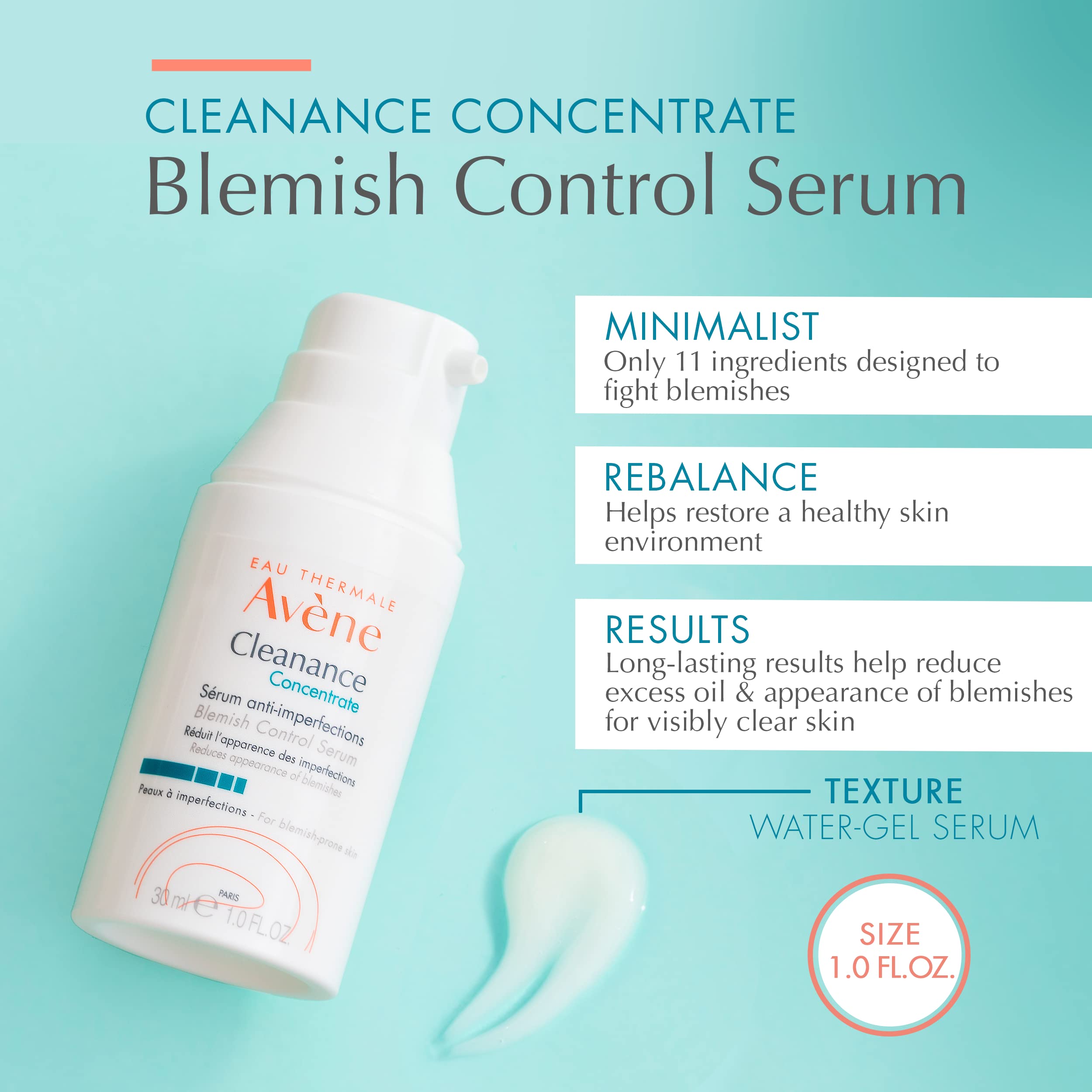 Foto 3 pulgar | Serum Avene Cleanance Concentrado Para El Control De Imperfecciones, 30 Ml - Venta Internacional.