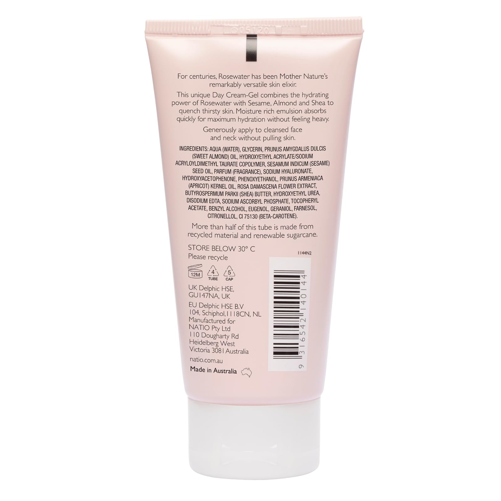 Foto 7 pulgar | Crema Facial Natio Australia Rosewater Hydration 75 Ml Day - Venta Internacional.