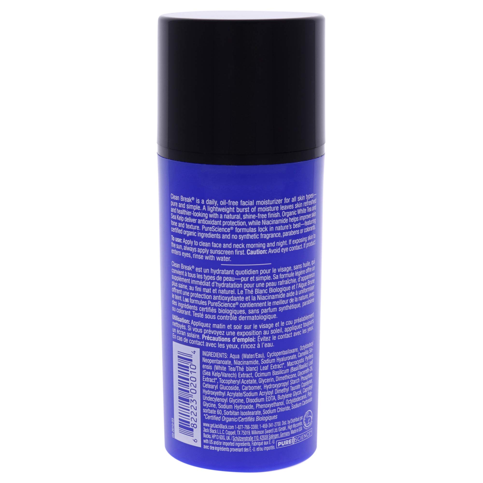 Foto 3 pulgar | Crema Hidratante Jack Black Clean Break Sin Aceite, 100 Ml, Para Hombre - Venta Internacional.