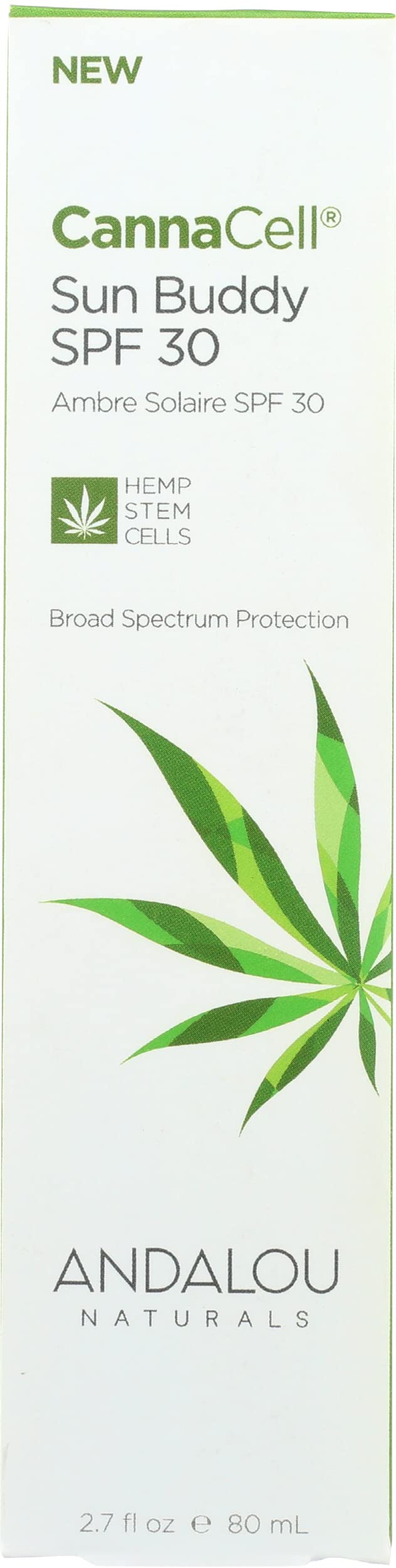 Protector Solar Andalou Naturals Cannacell Sun Buddy Spf 30 80 Ml - Venta Internacional.