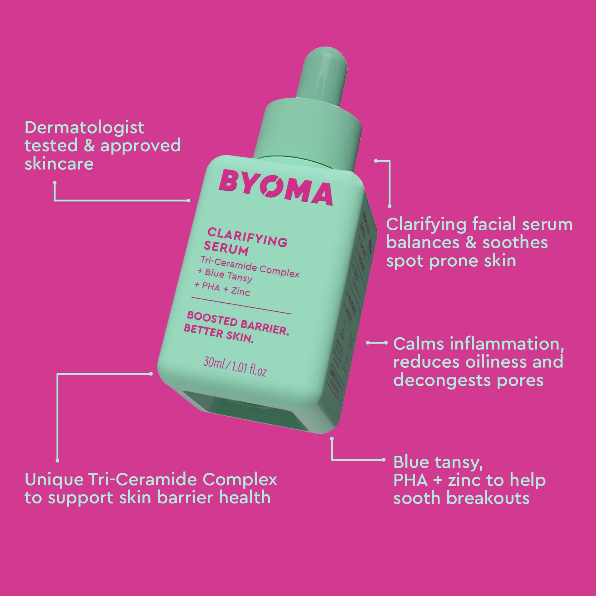 Foto 5 pulgar | Sérum Byoma Clarifying Barrier Repair Para Pieles Propensas Al Acné, 30 Ml - Venta Internacional.