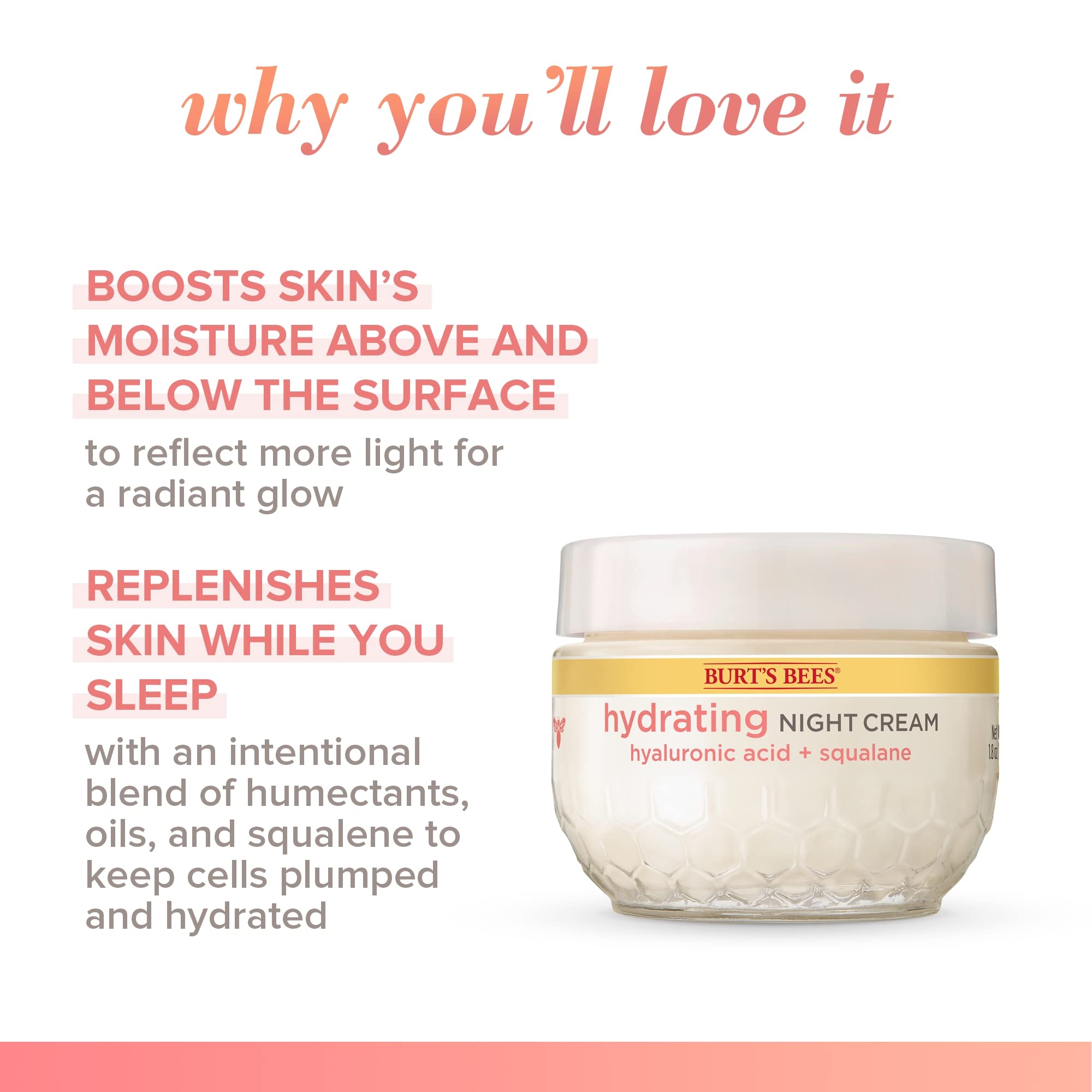 Foto 4 pulgar | Crema De Noche Burt's Bees Truly Glowing, 50 Ml, Unisex, Blanca - Venta Internacional.