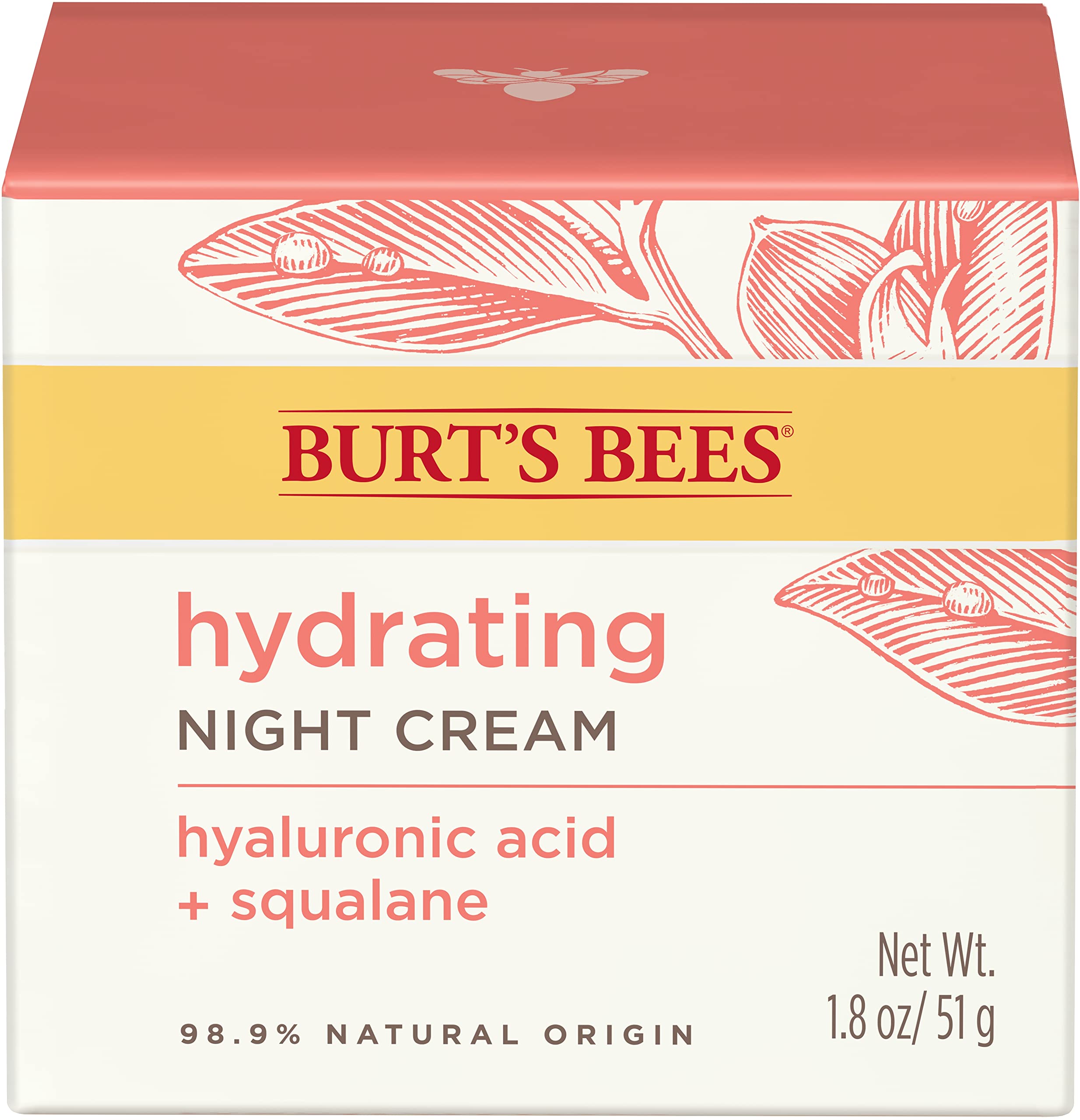 Foto 6 | Crema De Noche Burt's Bees Truly Glowing, 50 Ml, Unisex, Blanca - Venta Internacional.