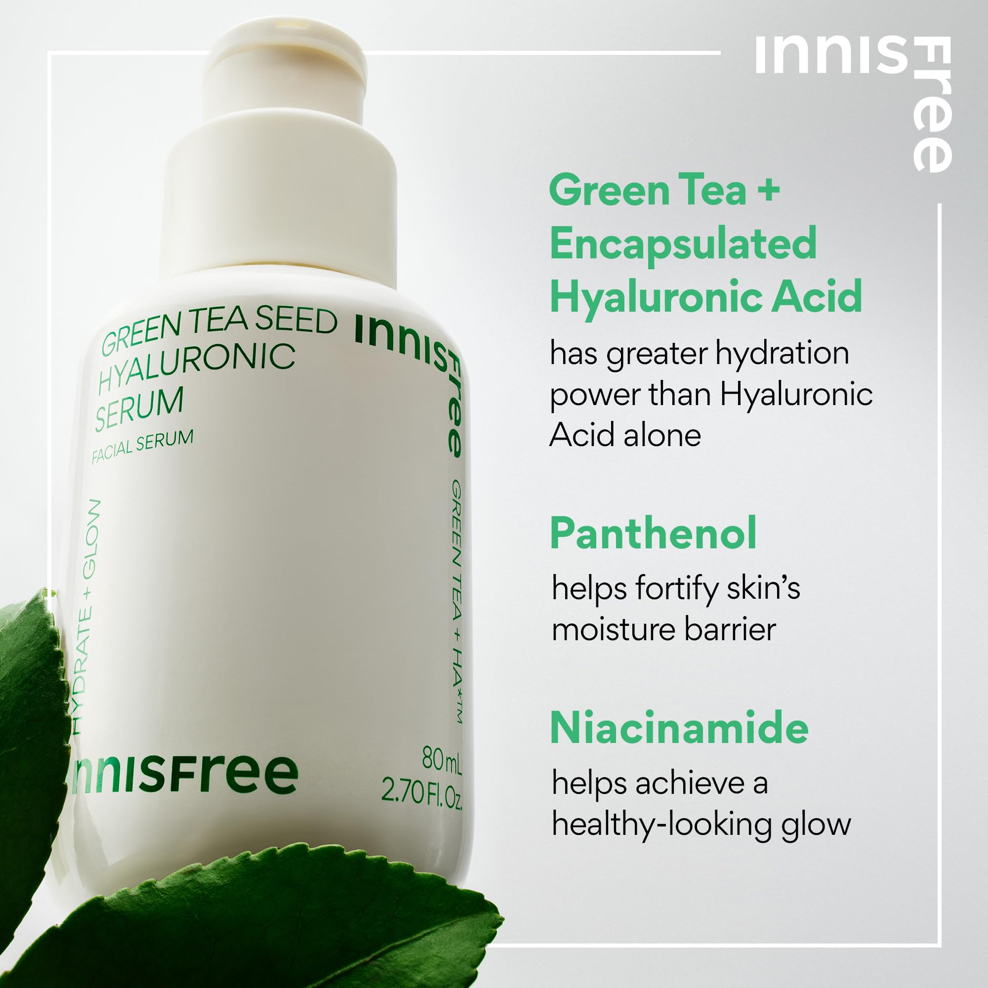 Foto 3 | Sérum Facial Innisfree Con Semillas De Té Verde Hialurónico Con Pantenol - Venta Internacional.