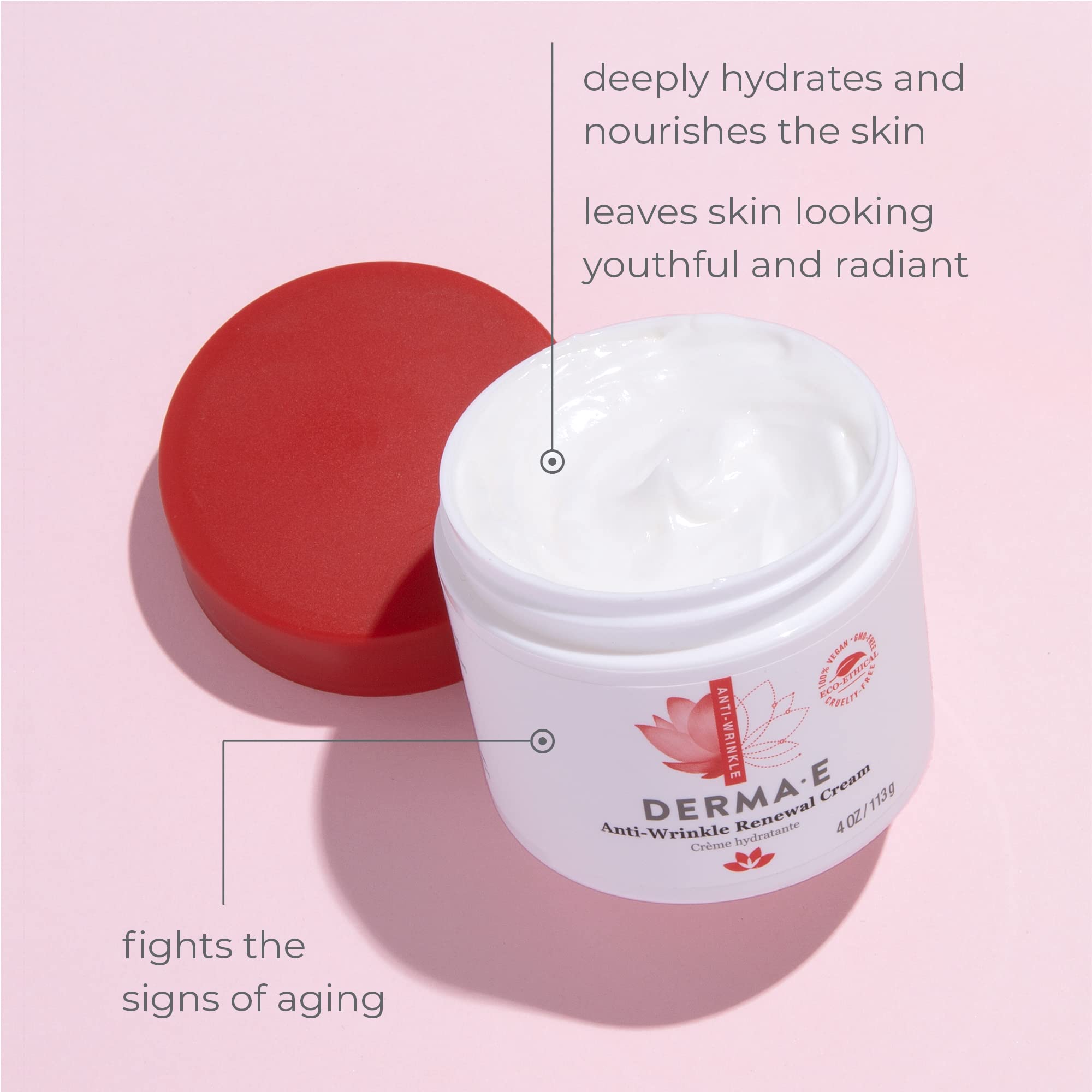 Foto 3 pulgar | Crema Hidratante Derma E Antiarrugas Con Vitamina A 120 Ml - Venta Internacional.