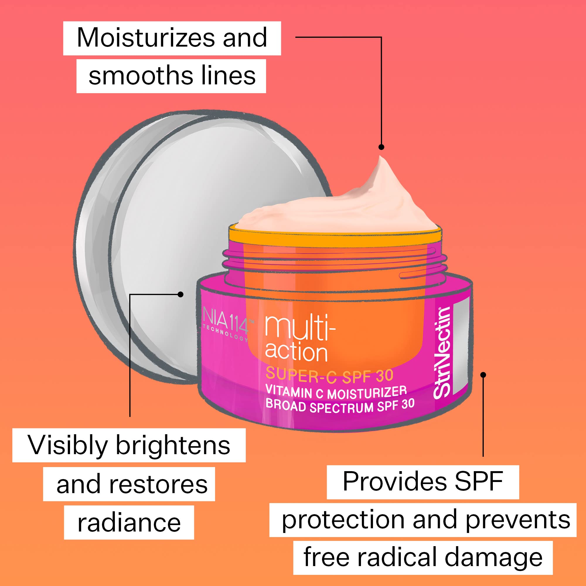 Foto 4 pulgar | Crema Hidratante Strivectin Multi-action Super-c Spf 30 50 Ml - Venta Internacional.