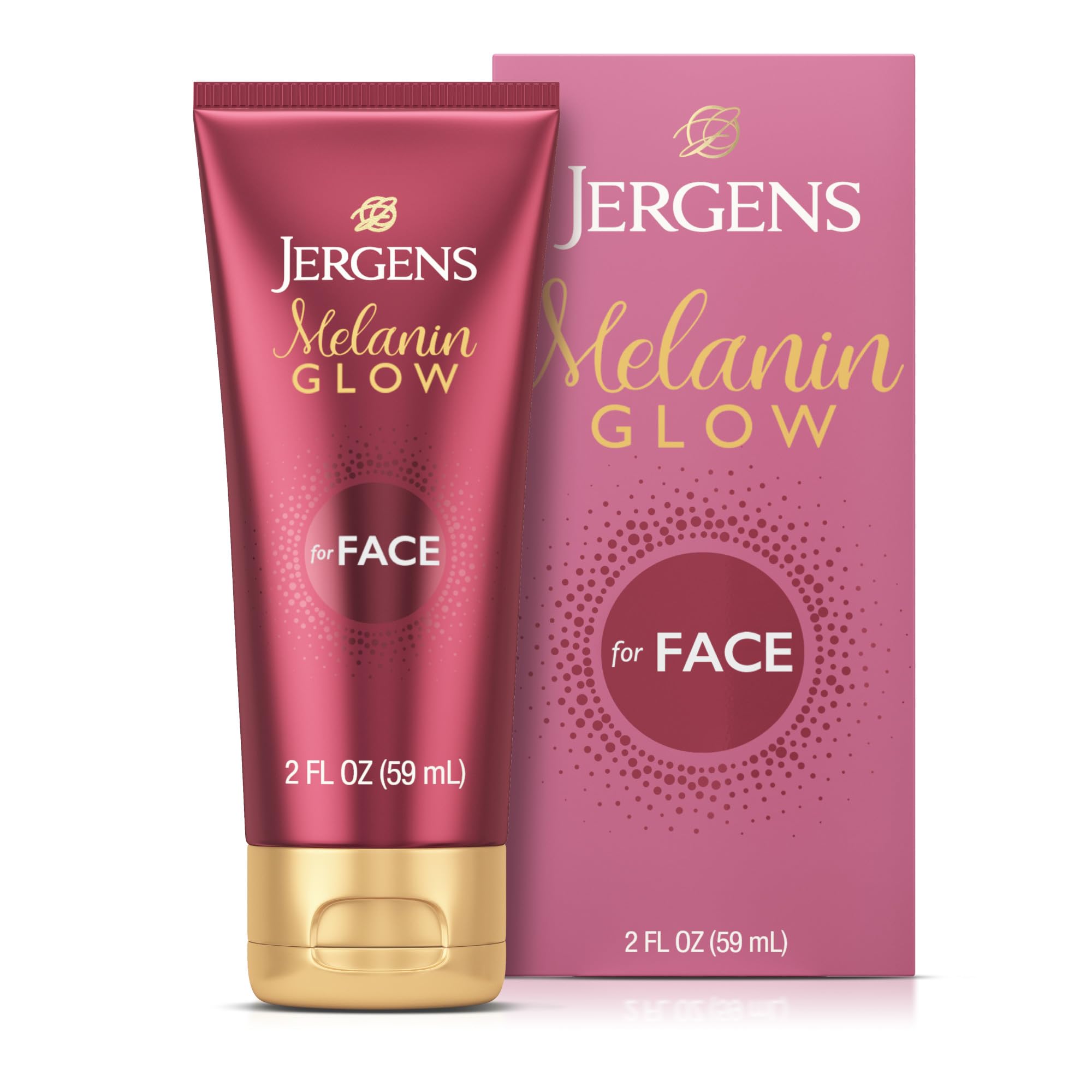 Potenciador De Brillo Facial Jergens Melanin Glow Con Ácido Hialurónico, 60 Ml - Venta Internacional.